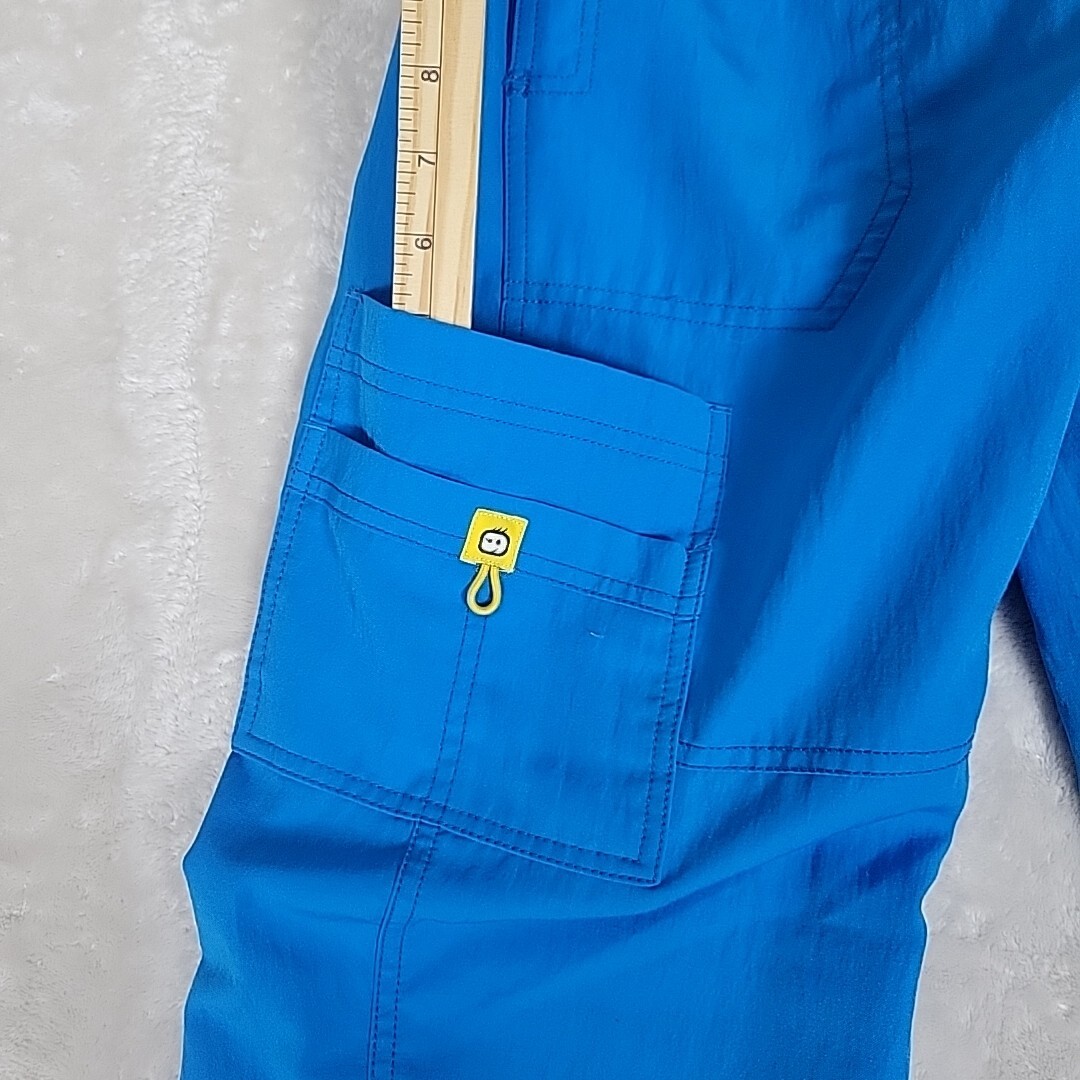 WonderWink Scrubs S Woman’s Bright Blue Pants Many Pockets