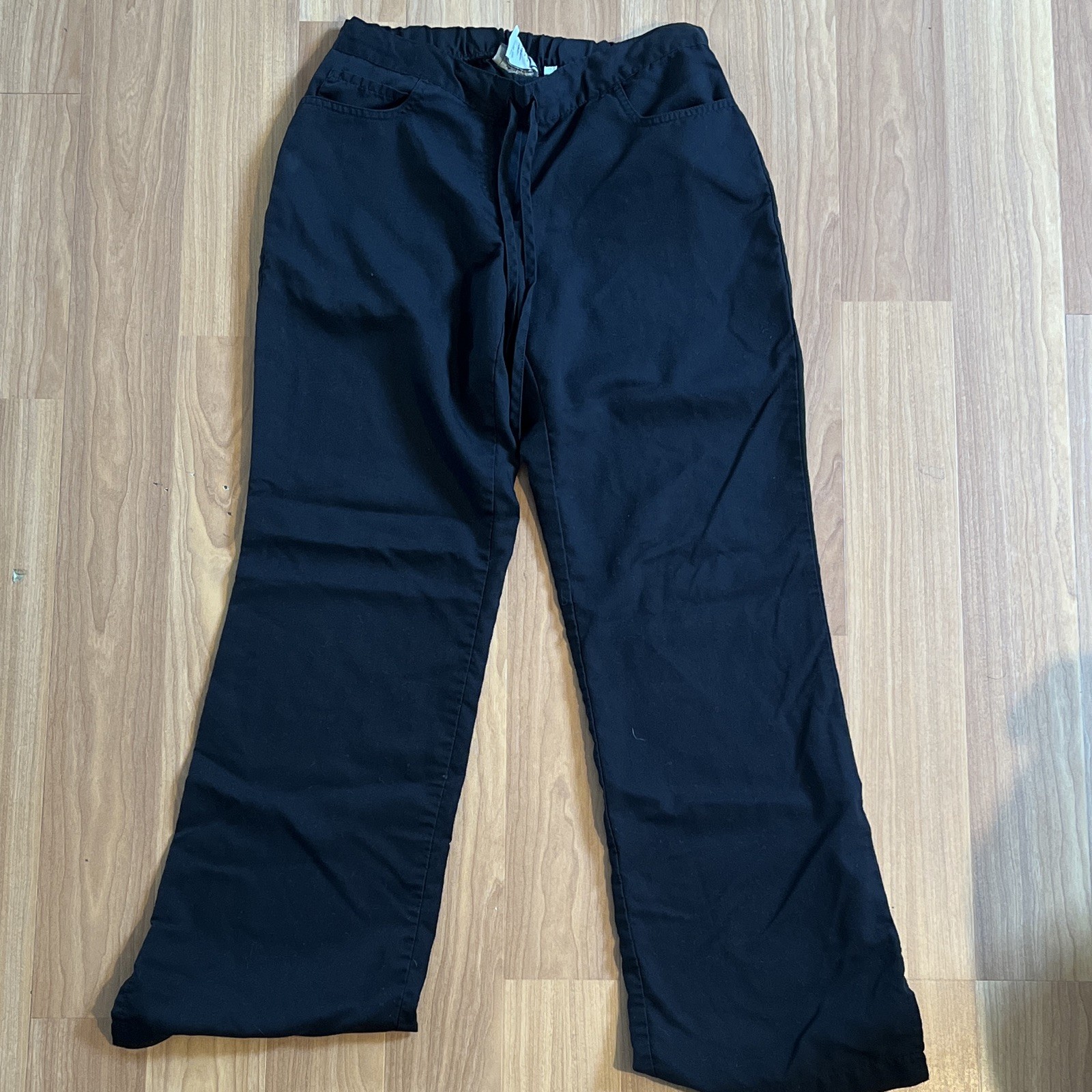 Grey’s Anatomy Women’s XS Black Solid Twill Scrub Pants Poly/Rayon 4232