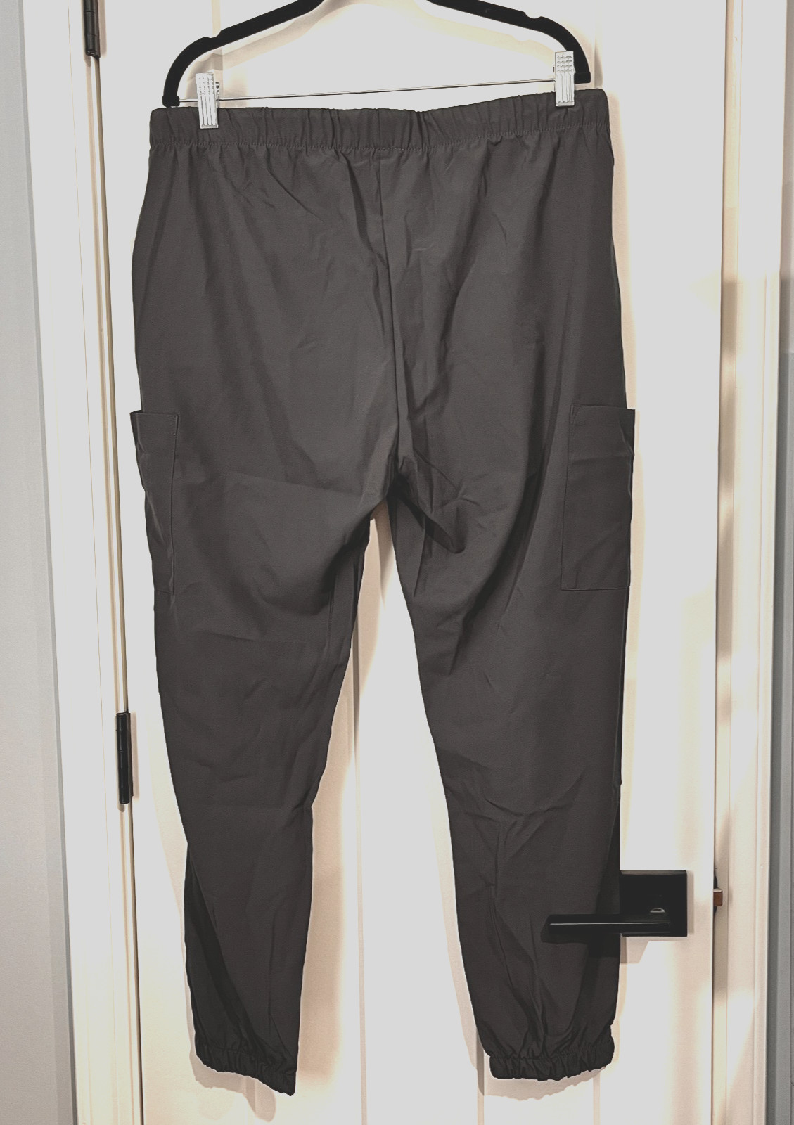 GT Performance Yoga Waistband Jogger Scrub Pants Sz XLP Petite Pewter Cargo NWT