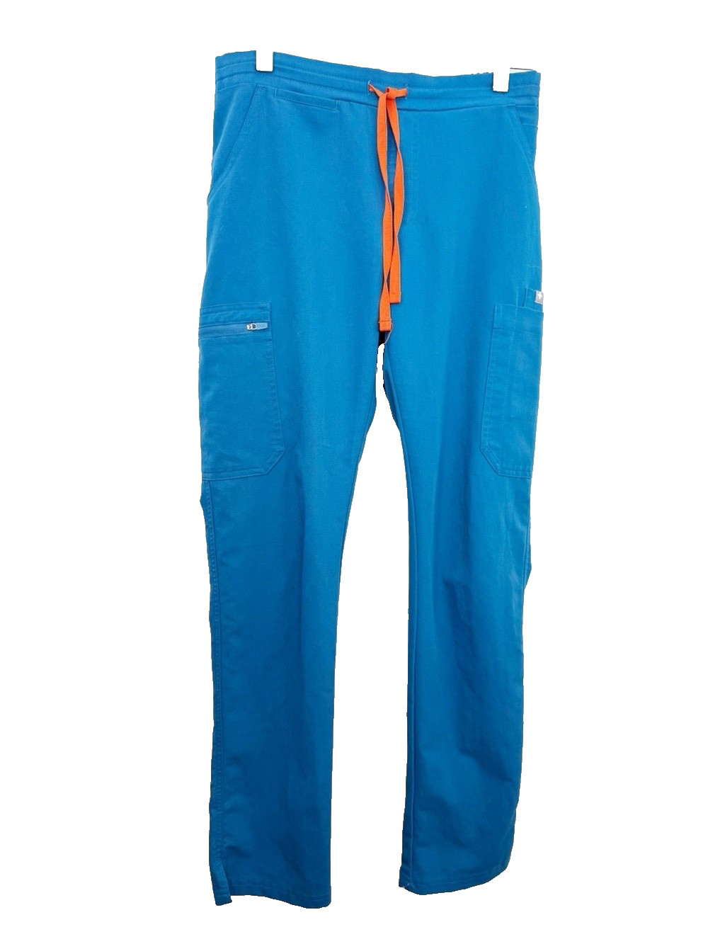 FIGS Yola Scrub Pants Blue Orange Drawstring Size XS