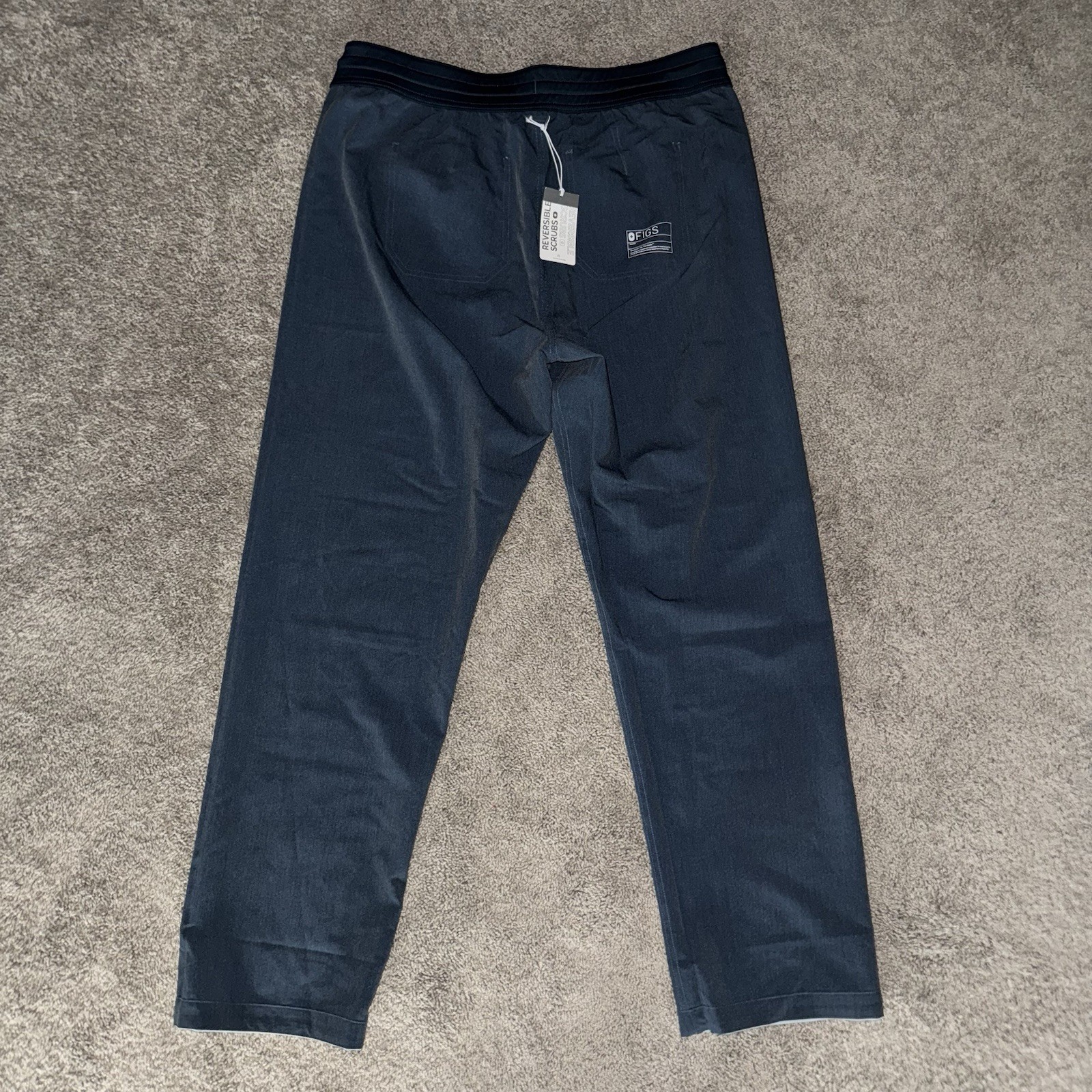 FIGS Classic Reversible Yendi Tall Navy Blue Nursing Scrub Pants Men’s Size 2XL