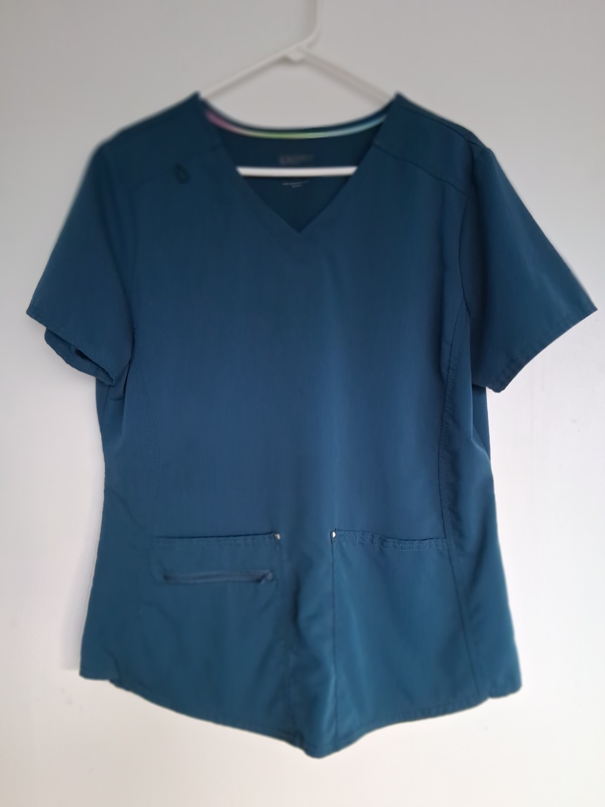 Sz L Scrubstar Ultimate teal green top. “Deep Slate” Style WM12T900A. Excellent