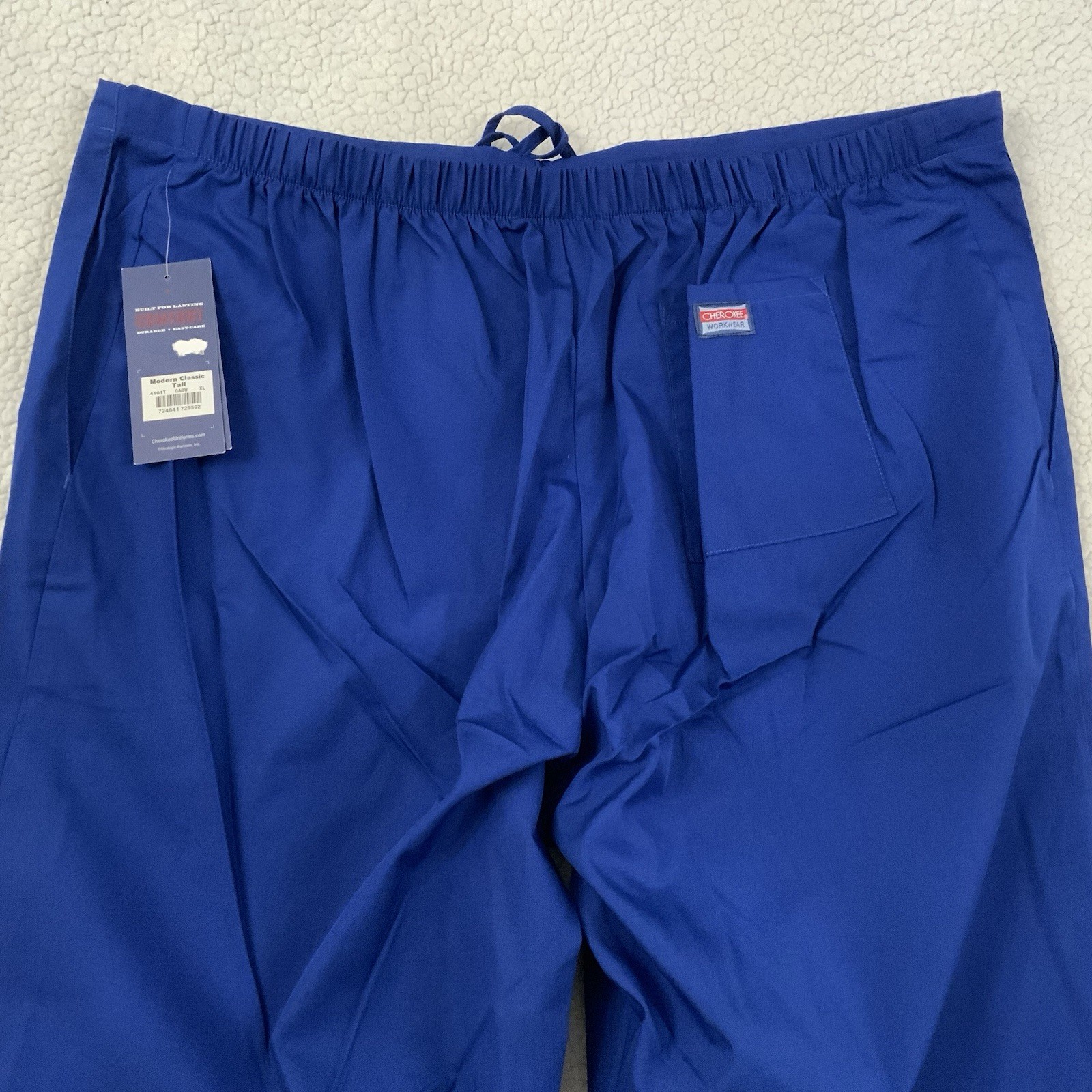 Cherokee Workwear Scrubs Women’s Cargo Pants Size XL Tall 4101 Royal Blue New