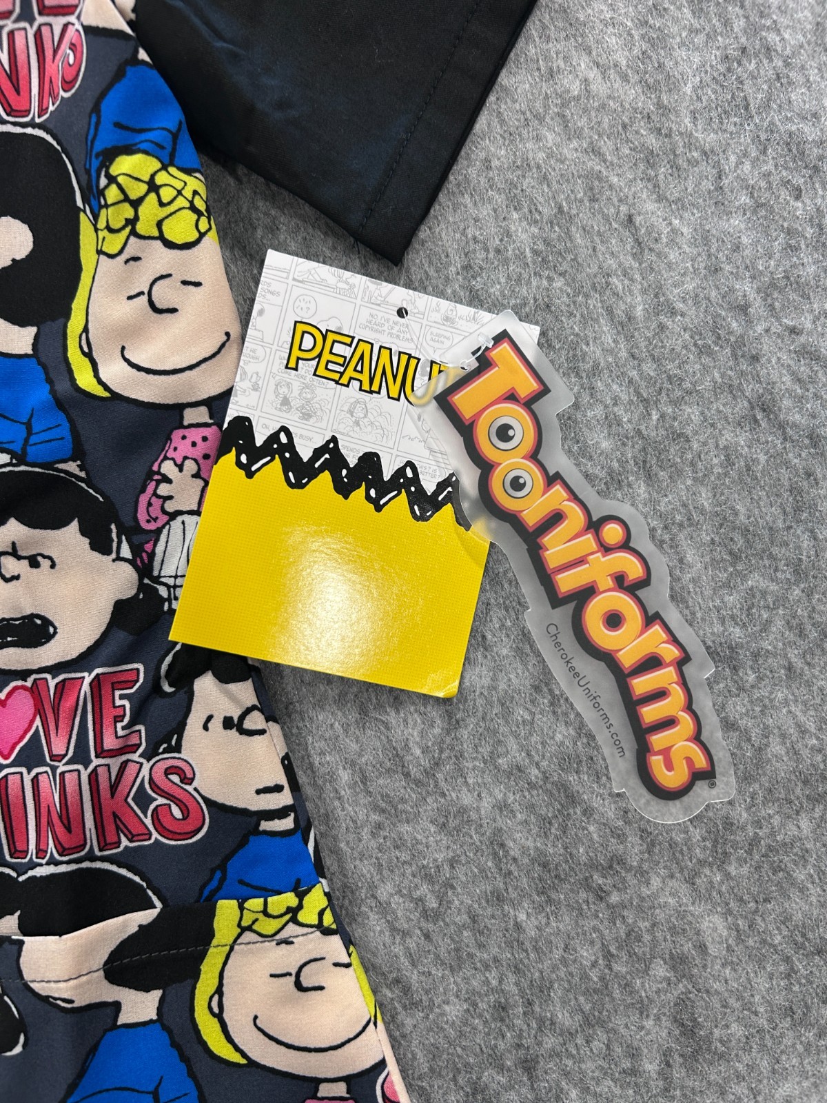 Charlie Brown Cherokee Scrubs Tooniforms Peanuts V Neck XXS Extra Extra Small