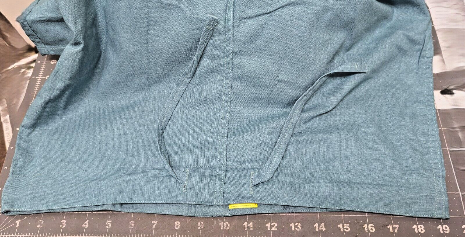 Lot of 2 Men’s Surgical Operating Trousers Medium Cotton Gray/Green Scrub Pants
