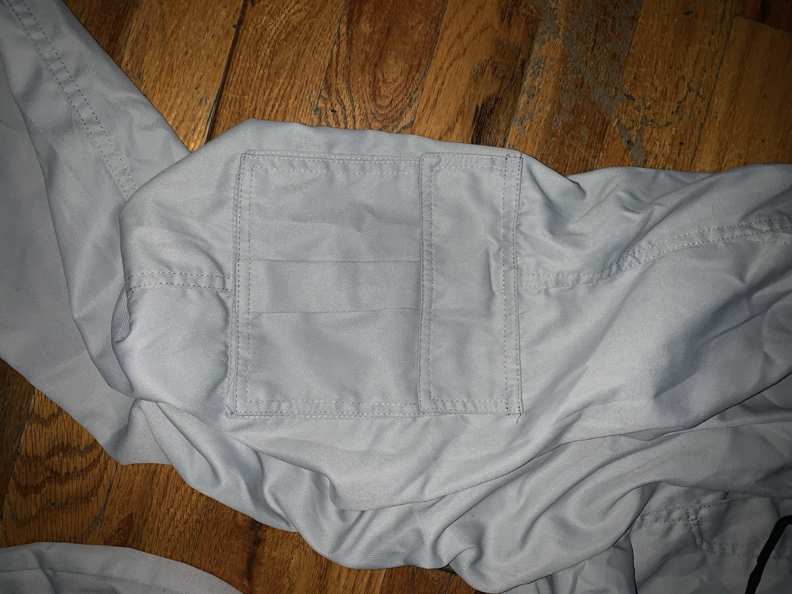 HEY 1980 Light Gray Medical Scrub Pants L Cargo Pockets Drawstring Waist