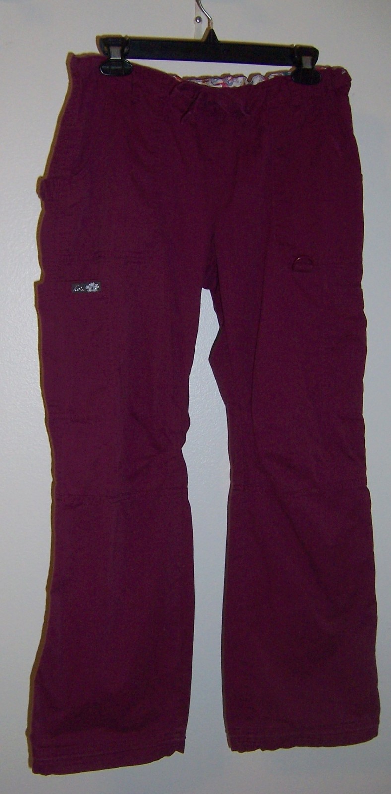 KATHY PETERSON KOI PLUM SCRUBS BOTTOMS PANTS #701 -R LINDSAY MEDIUM REGULAR M