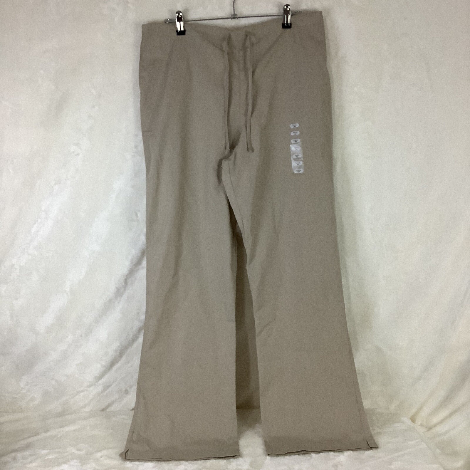 Khaki Cherokee Scrubs Medium Natural Rise Flare Leg Drawstring Pant 4101T KAKW