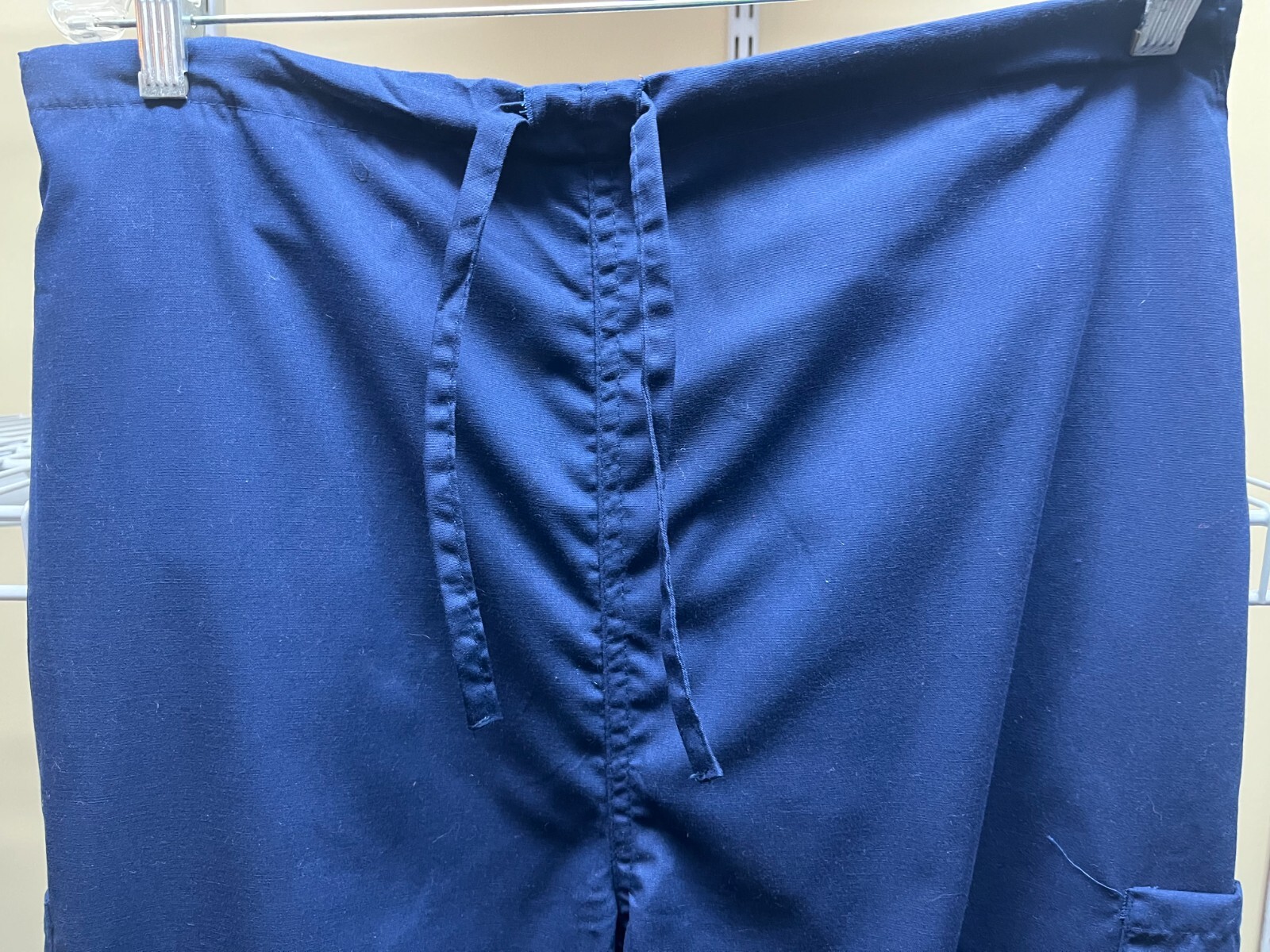 Prism Medical Navy Blue Unisex Scrub Pants Half Elastic Waist Size Large New