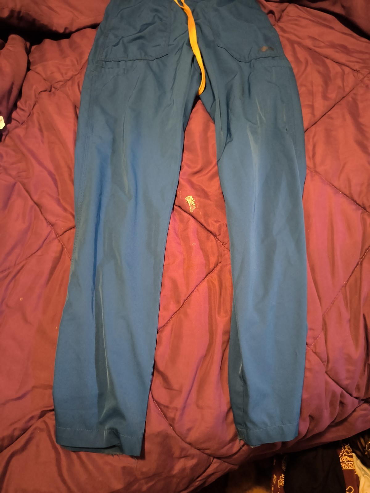 Carhartt Scrub Set XS Tall Purple Blue Detail Medical Uniform