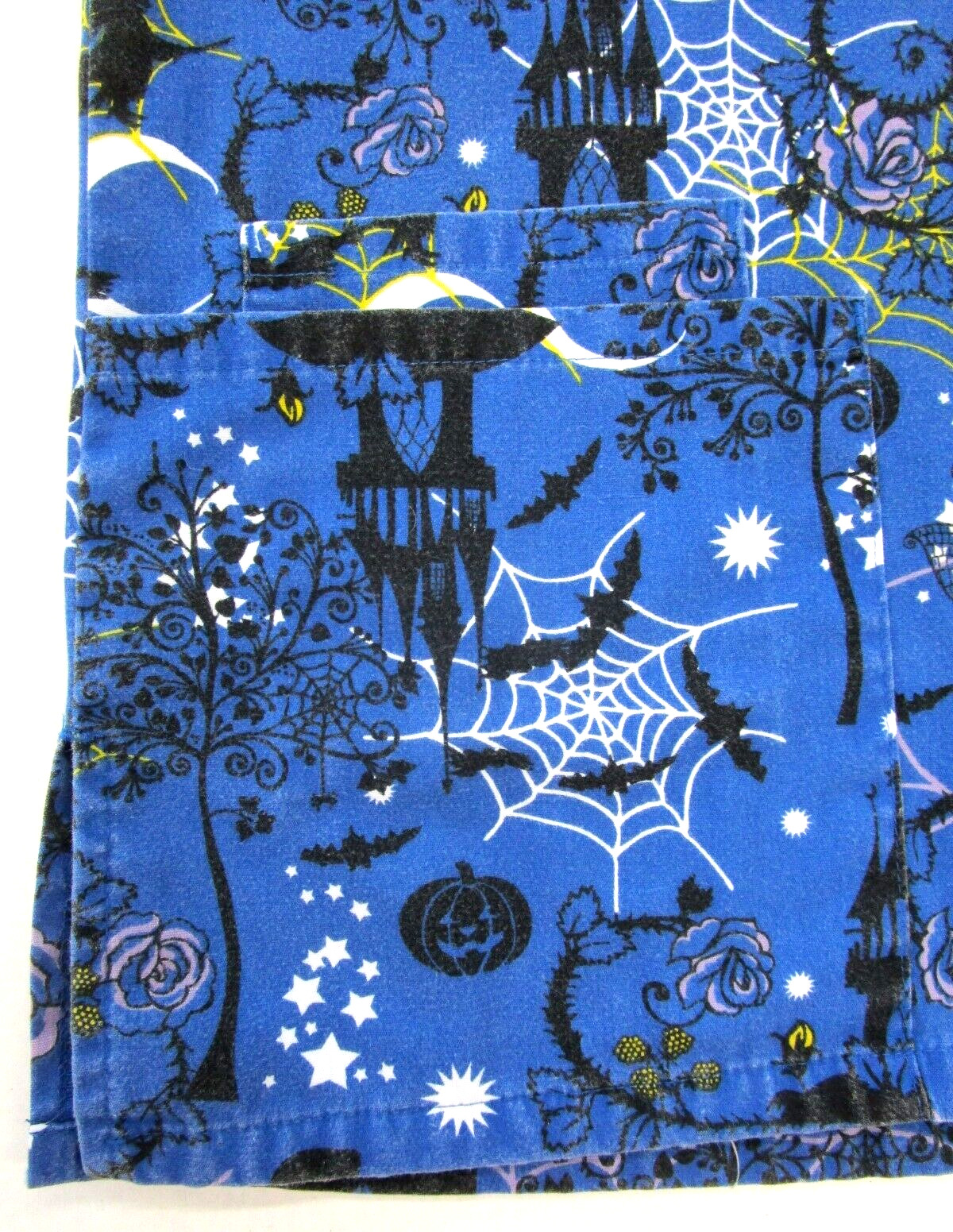 UA Scrubs Halloween Scrub Top Women Size XS Uniform Advantage Medical Dental Vet