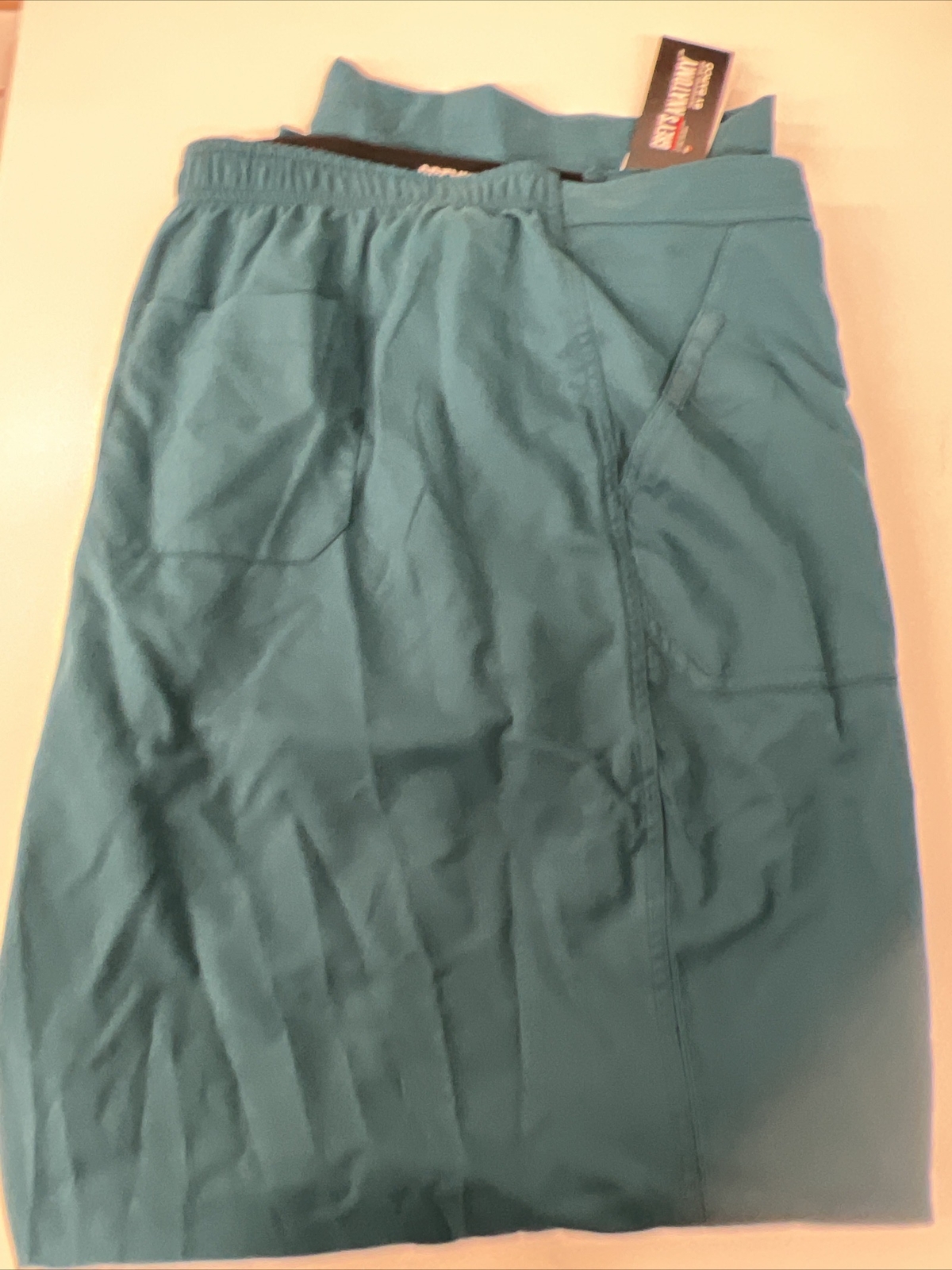 Greys Anatomy Scrub Pants Women Teal-ish Blue 4-Pocket Cargo Elastic Back 5X