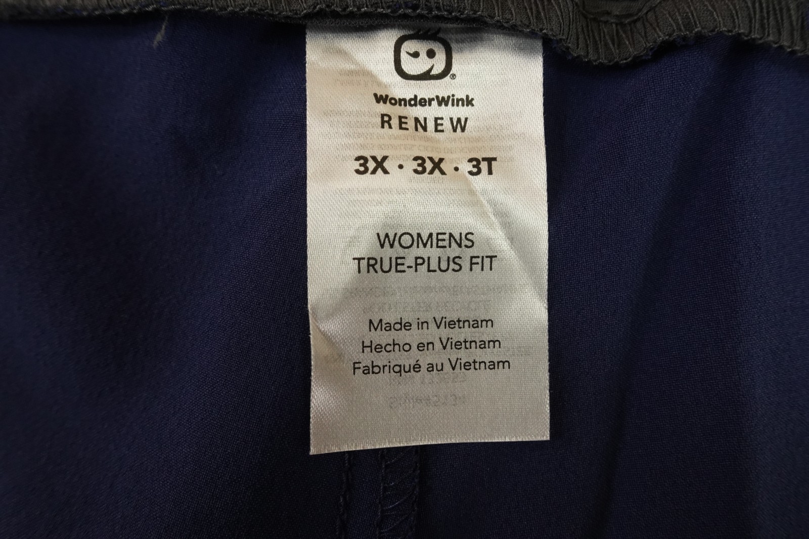 Wonder Wink Renew Womens Size 3X Navy Blue High Waist Power Scrub Pant 5134 NWT