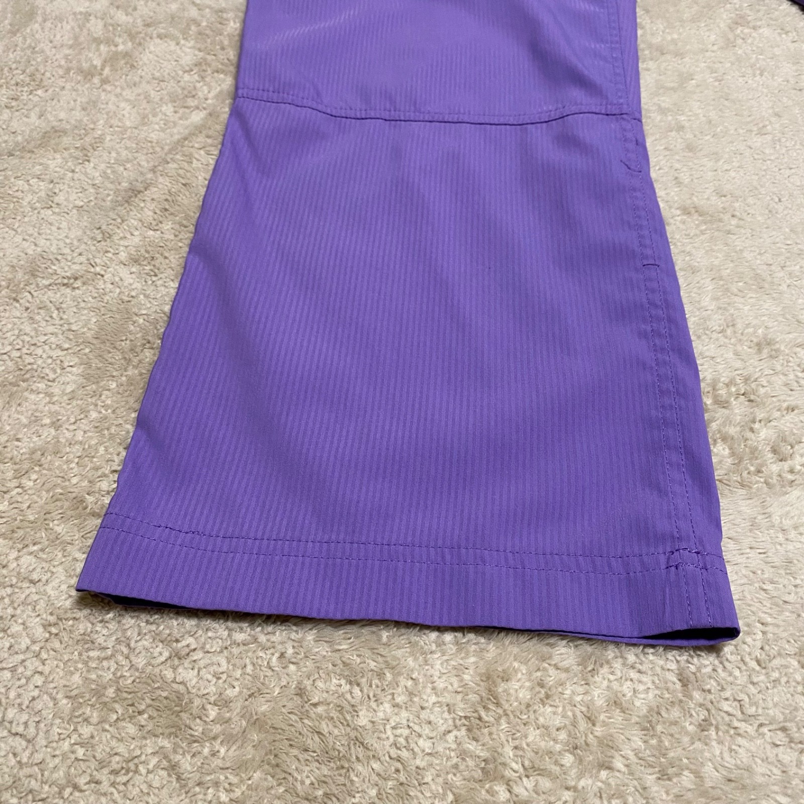 Koi Lite Dobby Scrub Pants Womens 2X Reg Purple Mechanical Stretch Slim Fit 721R