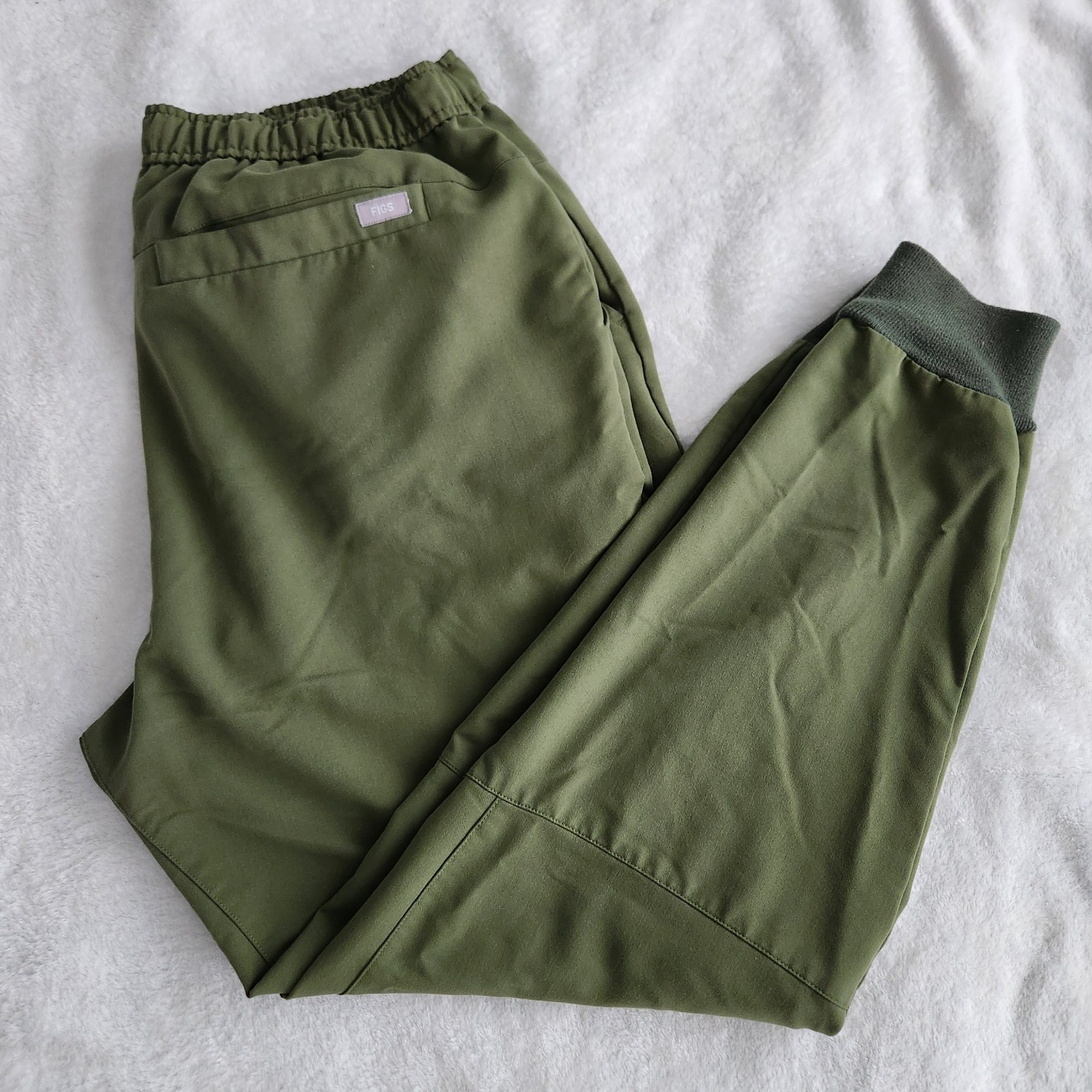 FIGS Technical Collection Olive Green Scrub Pants XL Tall TW2000T Cargo Mens