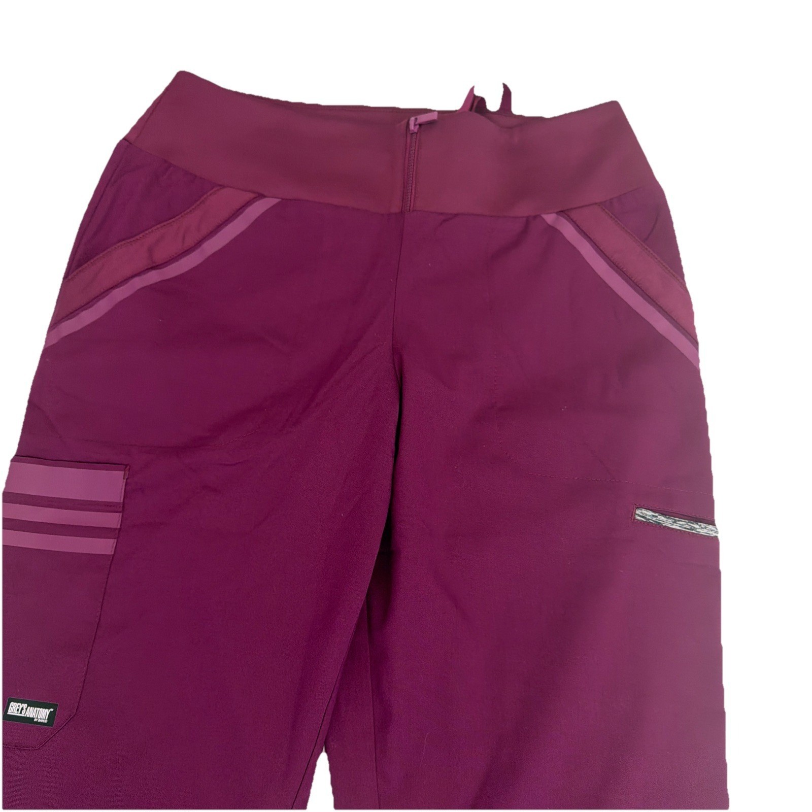 Barco Women’s Grey’s Anatomy Impact G1P554 Medical Scrub Wine Pants Size S New