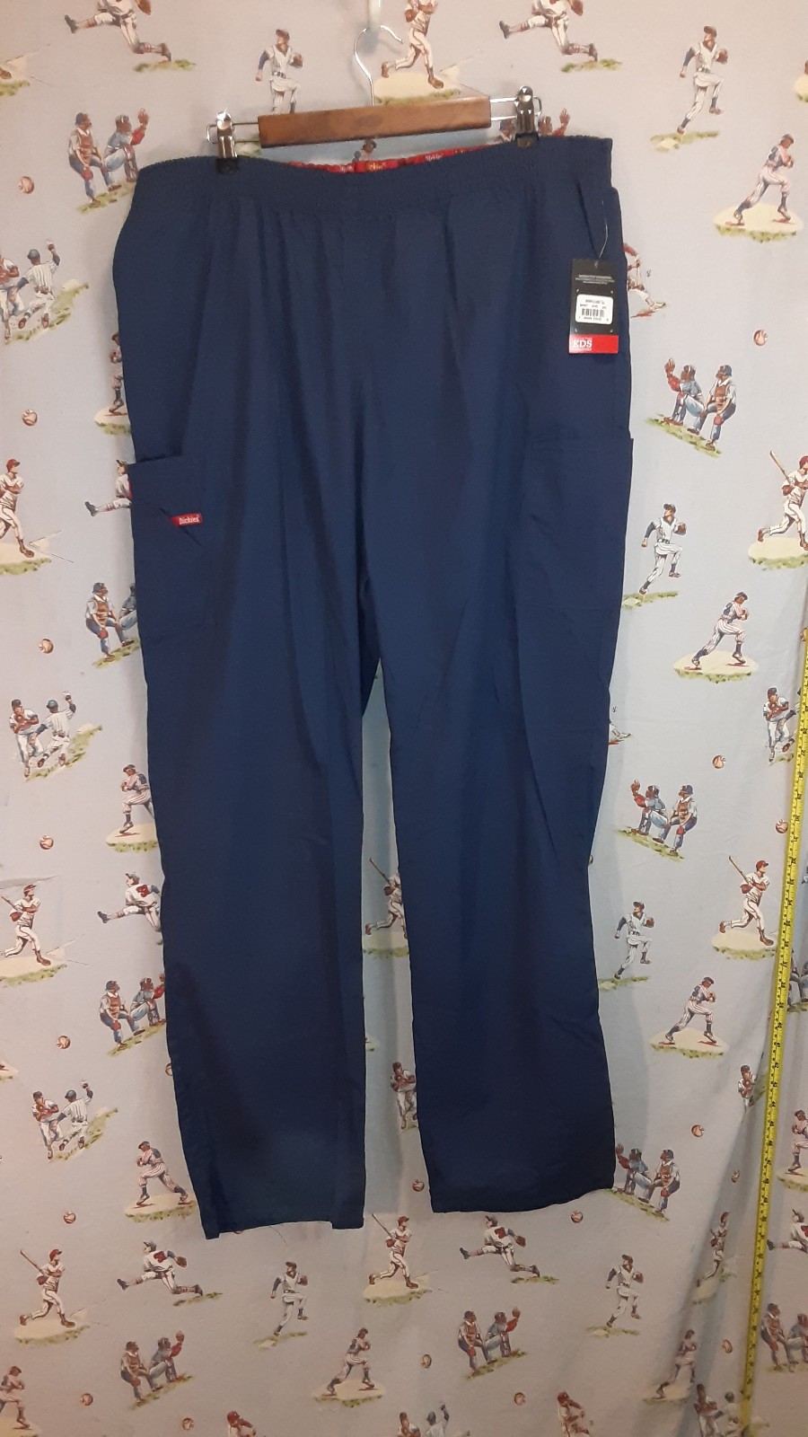 🩺 Dickies EDS Modern Classic Unisex Sz 2XL Tall Blue Scrub Pants Drawstring