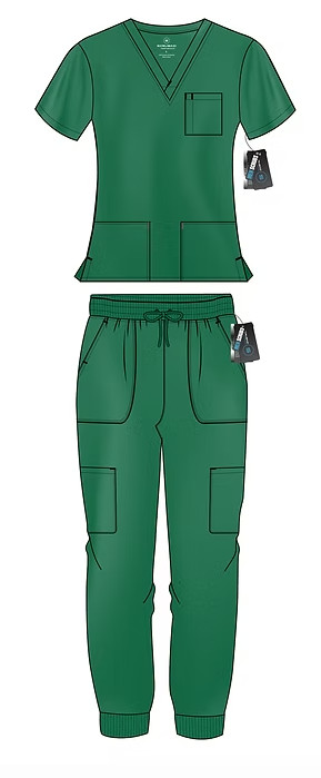 SCRUBAID Men’s 4-Way Stretch Jogger Style Scrub Sets, XL – 3XL, Free Shipping!