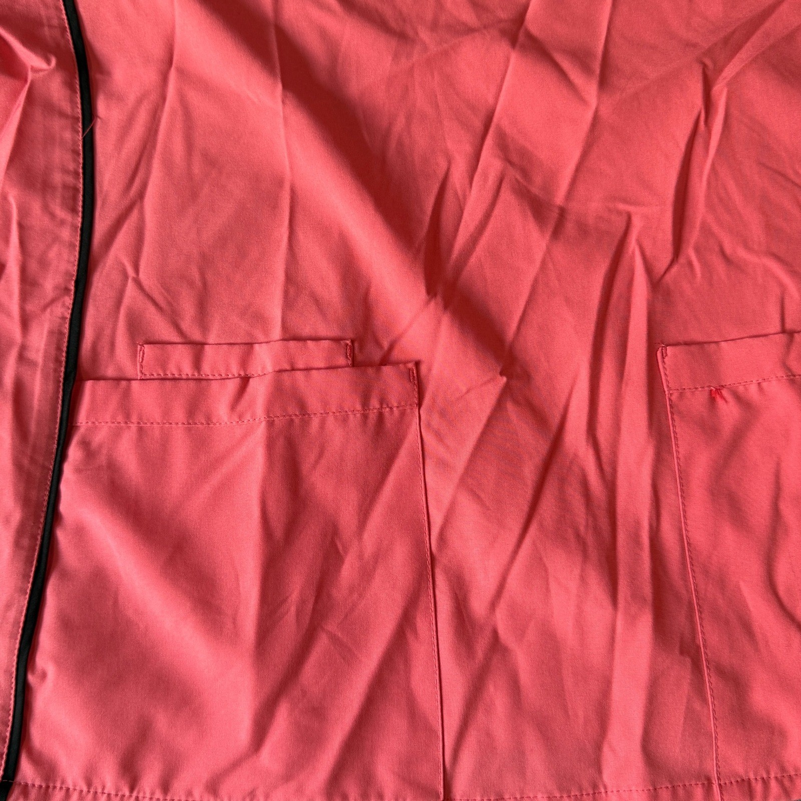 Divine Stretch by UA Scrub Top XL Coral Pink V-Neck Short Sleeve Pockets 1719