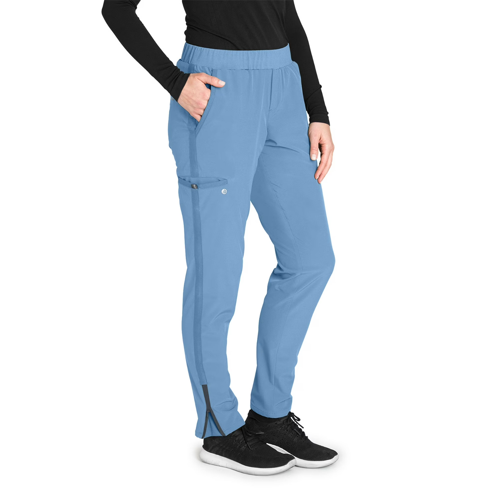 BARCO ONE WELLNESS CARGO SCRUB PANTS IN CIEL BLUE IN ALL SIZES STYLE #BWP505 NWT