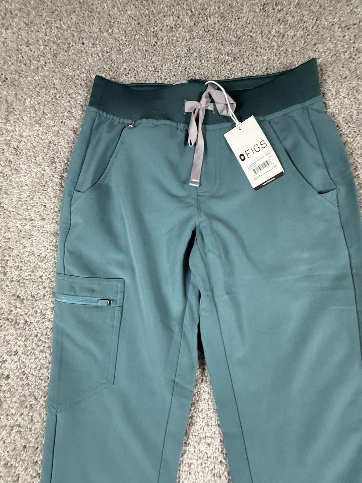 NWT Figs Women’s Zamora Petite Jogger Scrub Pants Size XXS #5033 Teal