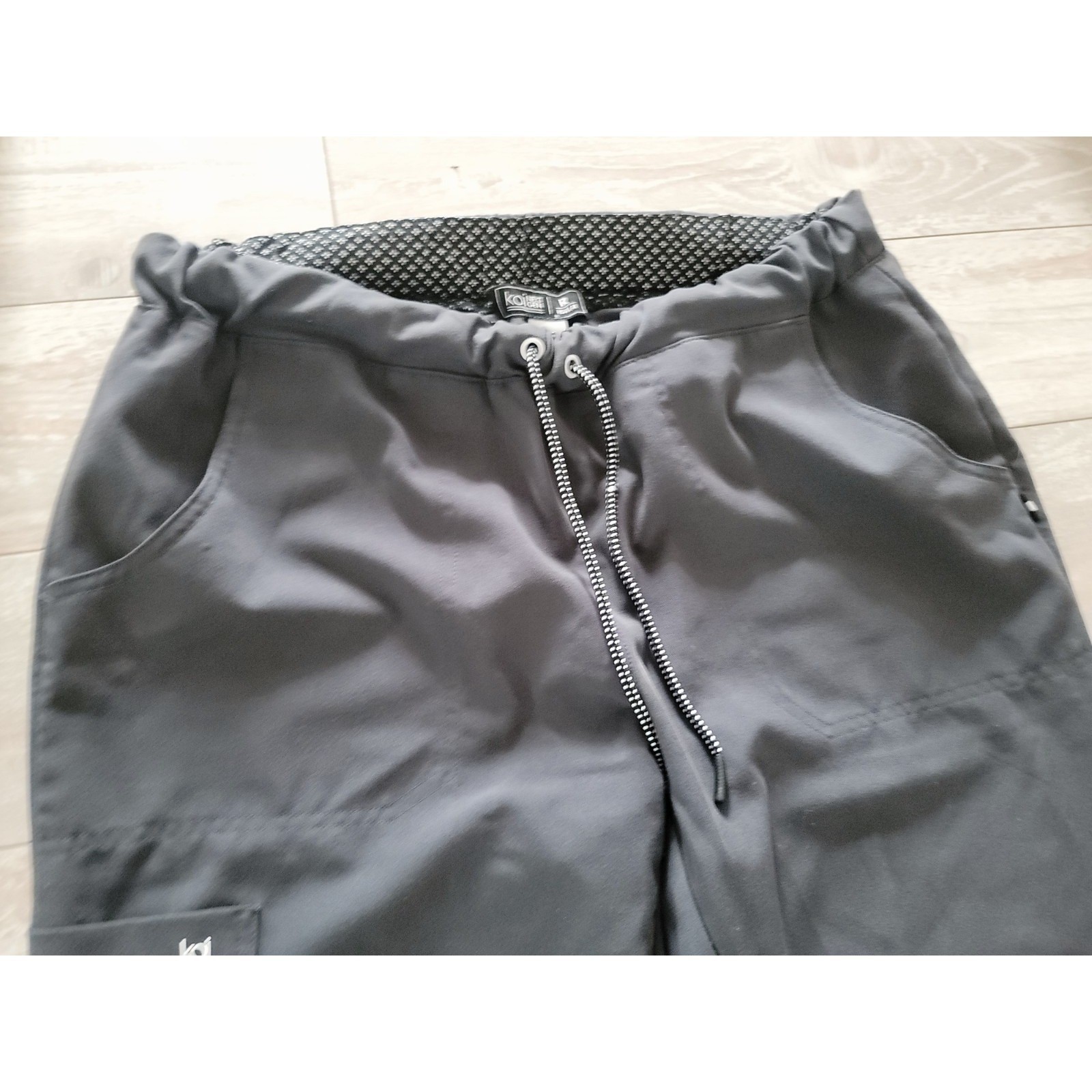 Koi Next Gen S Good Vibe Scrub Pants Charcoal Grey Small Regular 731 Drawstring