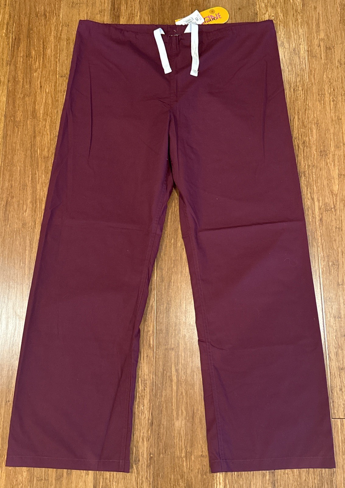 Urbane 9502 Women’s Straight-Leg Scrub Pants, Maroon Wine Red, NWT, Medium