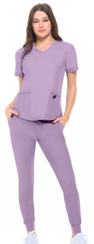 Natural Uniforms Ultra Stretch Womens Jogger Scrub Set 8700