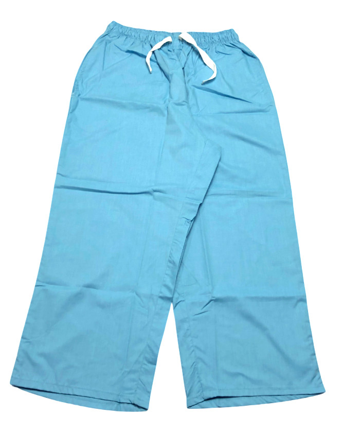 Scrub Capri Crop Pants Womens (S) Bahamas Blue 3 Pockets Elastic Waistband NWOT