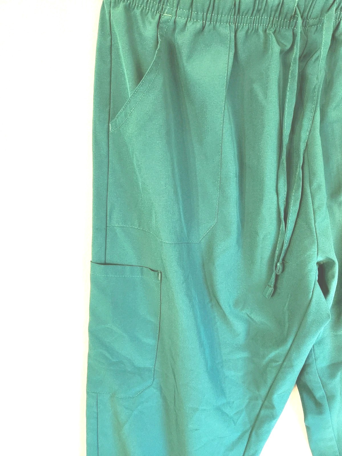 2XL “Hey”Beautiful Green Women’s Medical Scrub Bottoms W/ Elastic,Drawstring