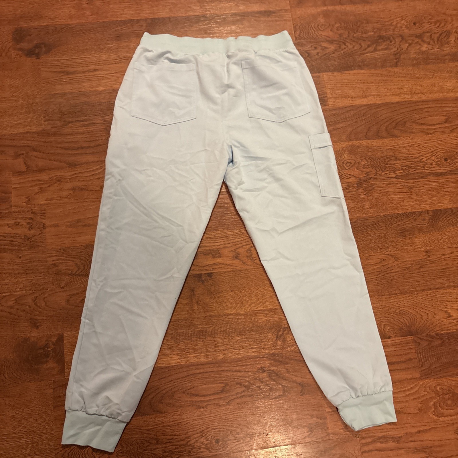 Women’s Scrub Bottoms Garde Malade Sz Medium With Drawstrings -Ribbed Ankle Cuff