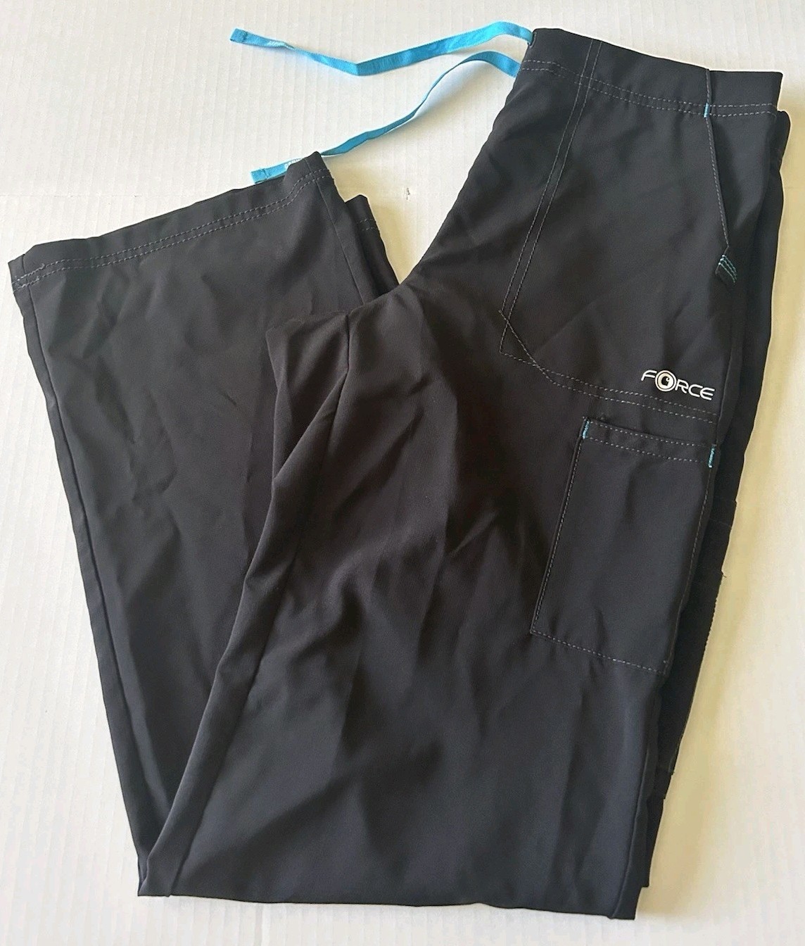 Carhartt Force C52110 Scrub Pants Womens Small Regular Black Cross Flex Cargo