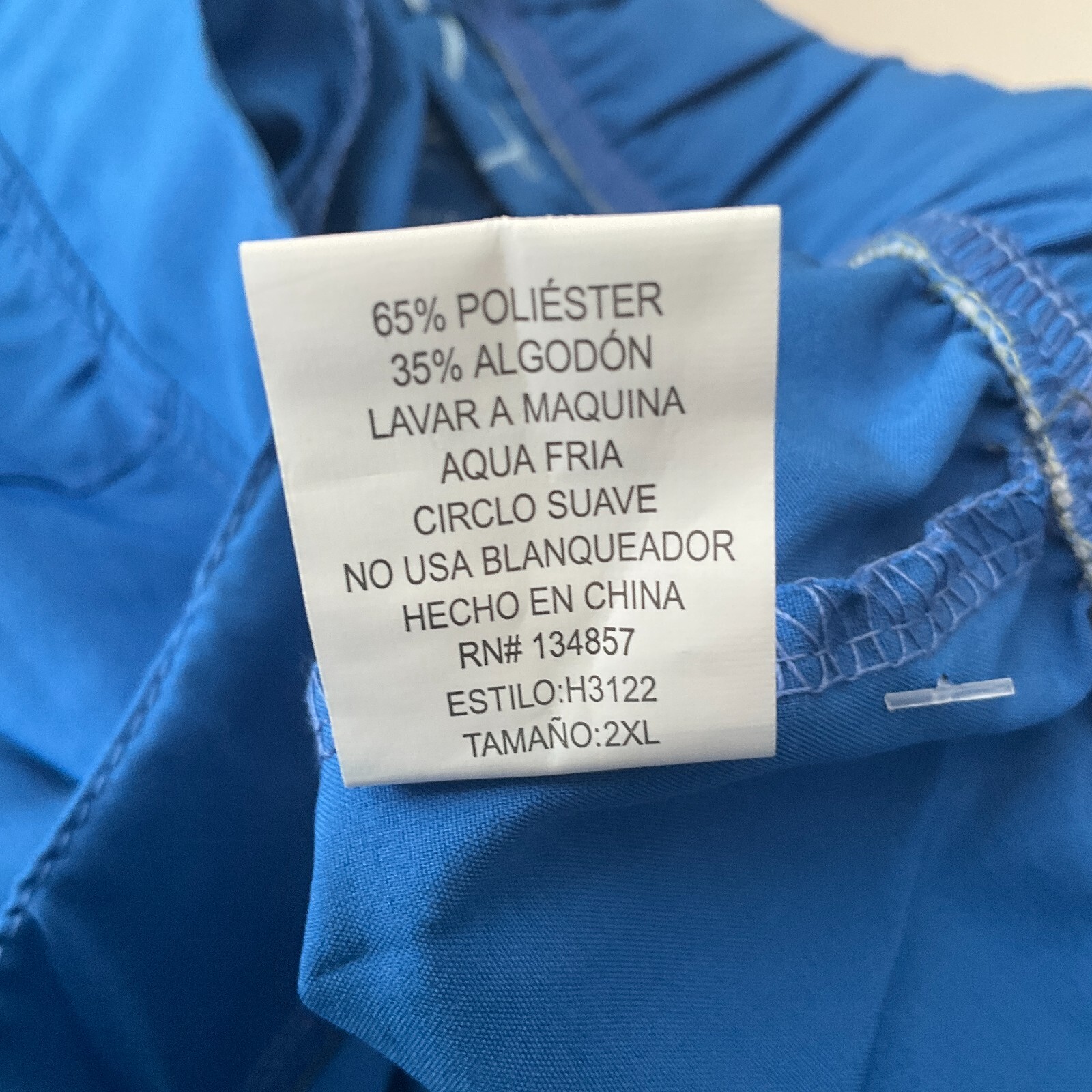 Hey Scrub Top And Pant Sets Womens Size M Blue Stretch With Pockets 2 Sets