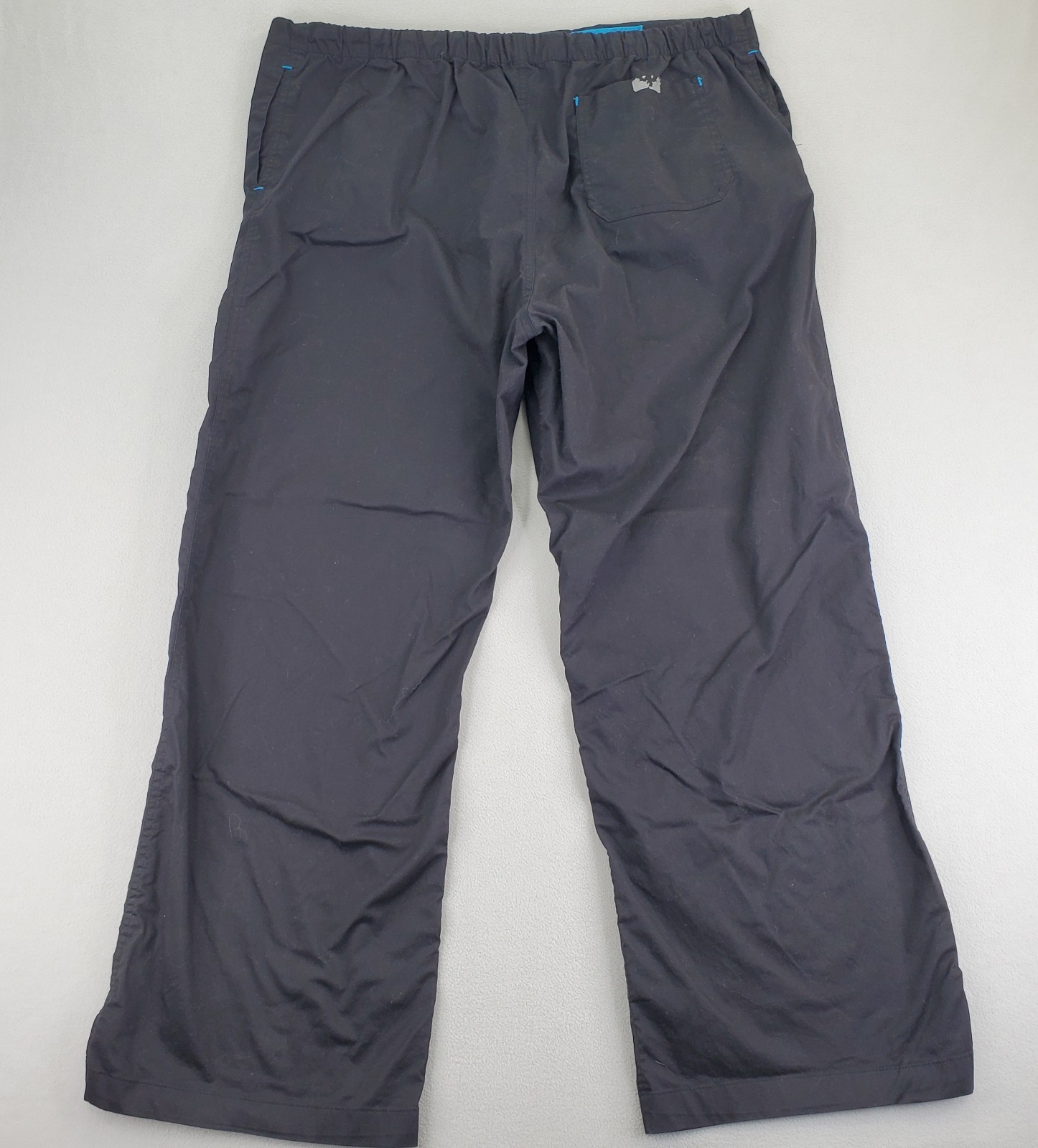 Med Couture Scrub Pants Womens XL Dark Black Drawstring Elastic Waist Ankle Vent