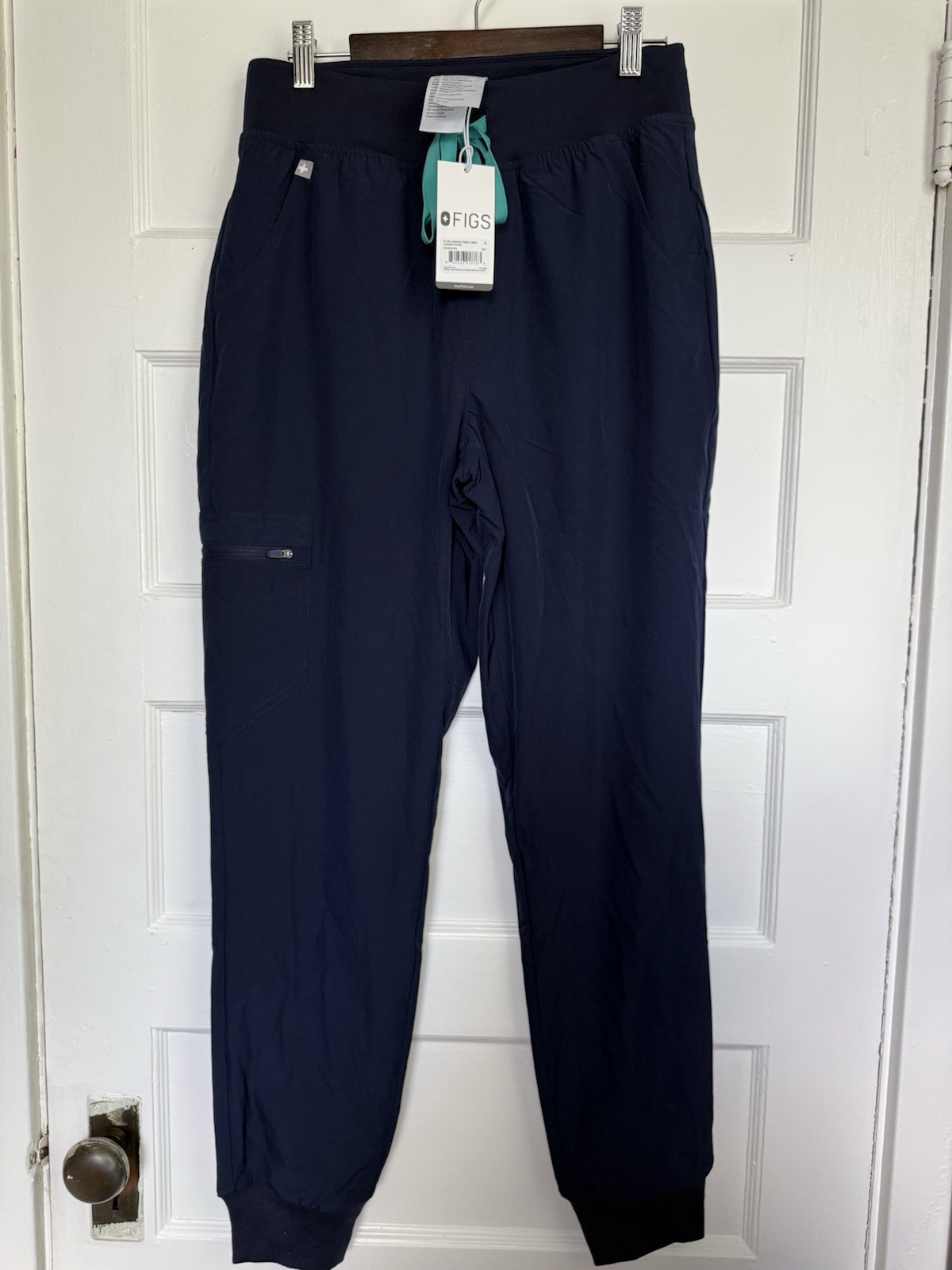 FIGS Navy Blue Zamora Jogger Scrub Pants Women Small Technical Collection
