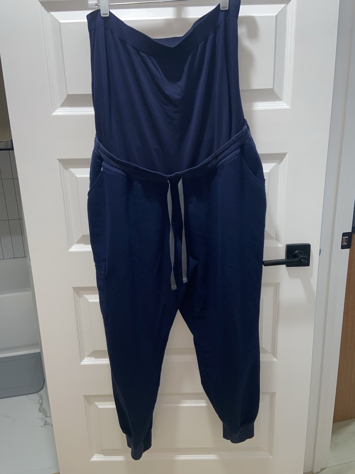 FIGS Zamora Maternity Jogger Scrub Pants Navy Blue Womens XXL