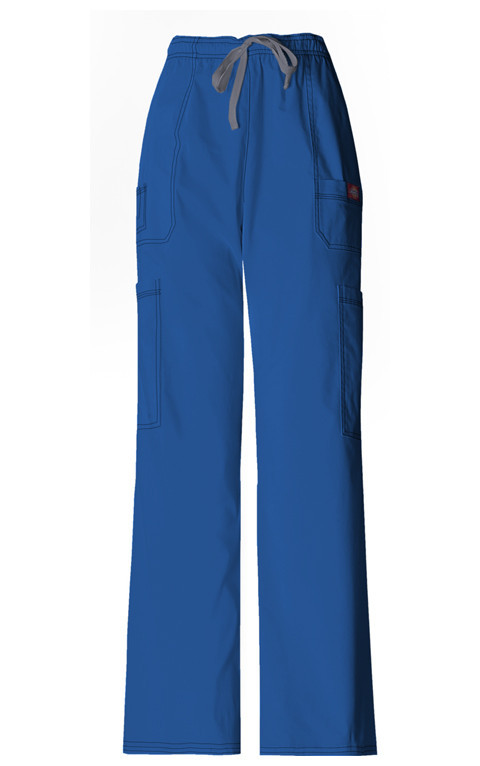Royal Dickies Scrubs Gen Flex Mens Cargo Drawstring Pant 81003 RYLZ