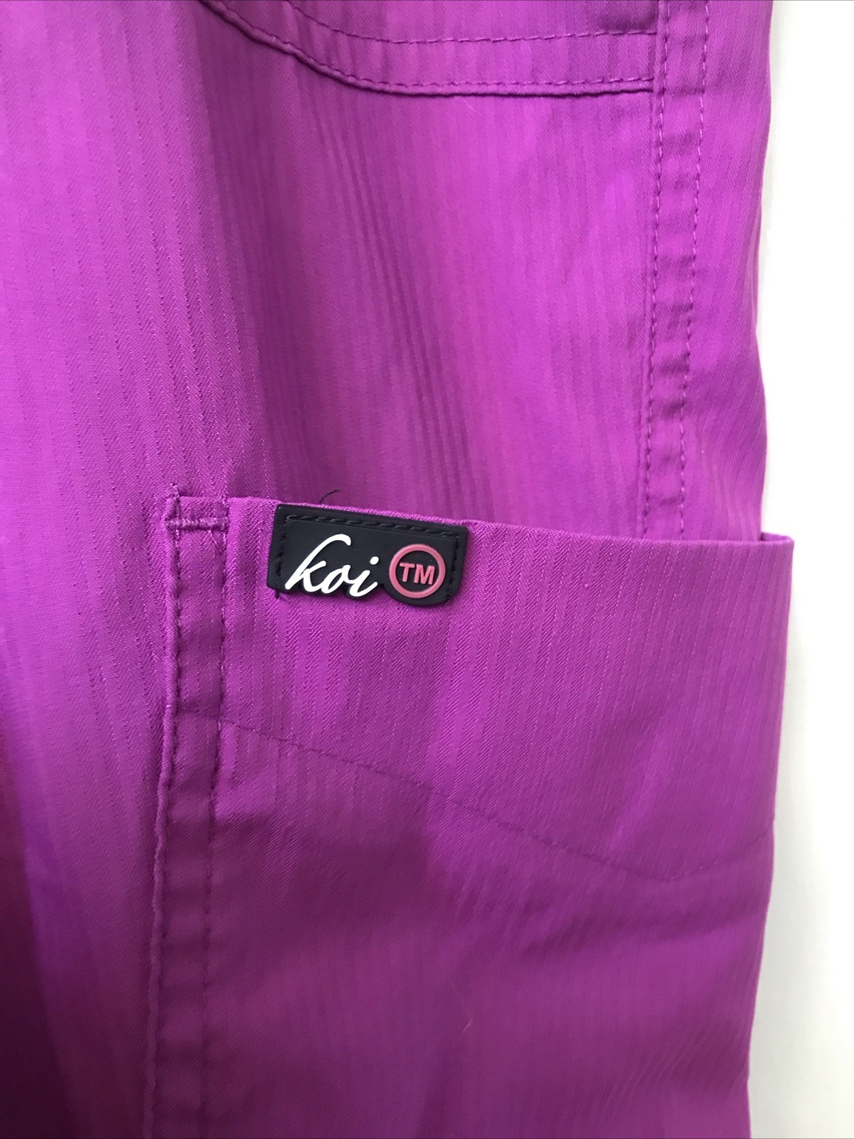 Koi Lite Women’s Peace Scrub Pants Magenta Purple Slim Fit 721-R Size XL Tall
