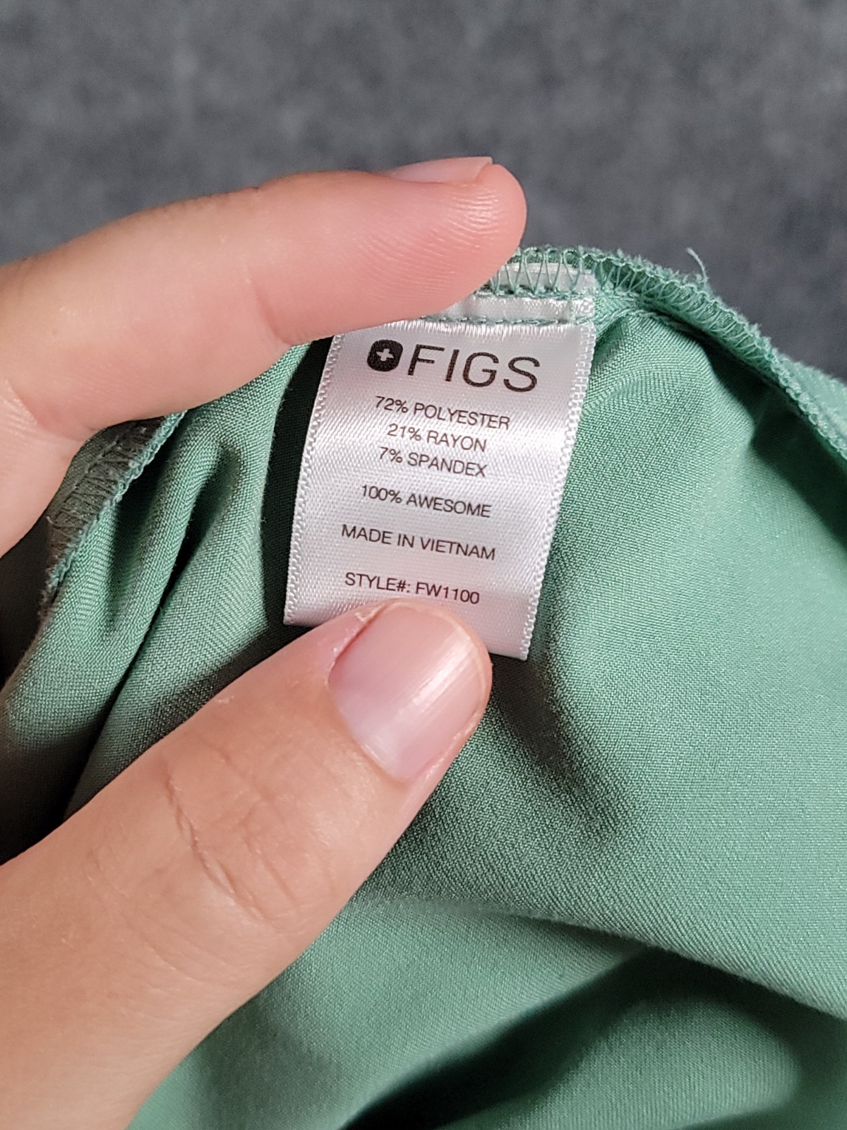 FIGS Zamora Jogger Scrub Pants Seaglass Blue/Green Medium Top Set Womens Nurse