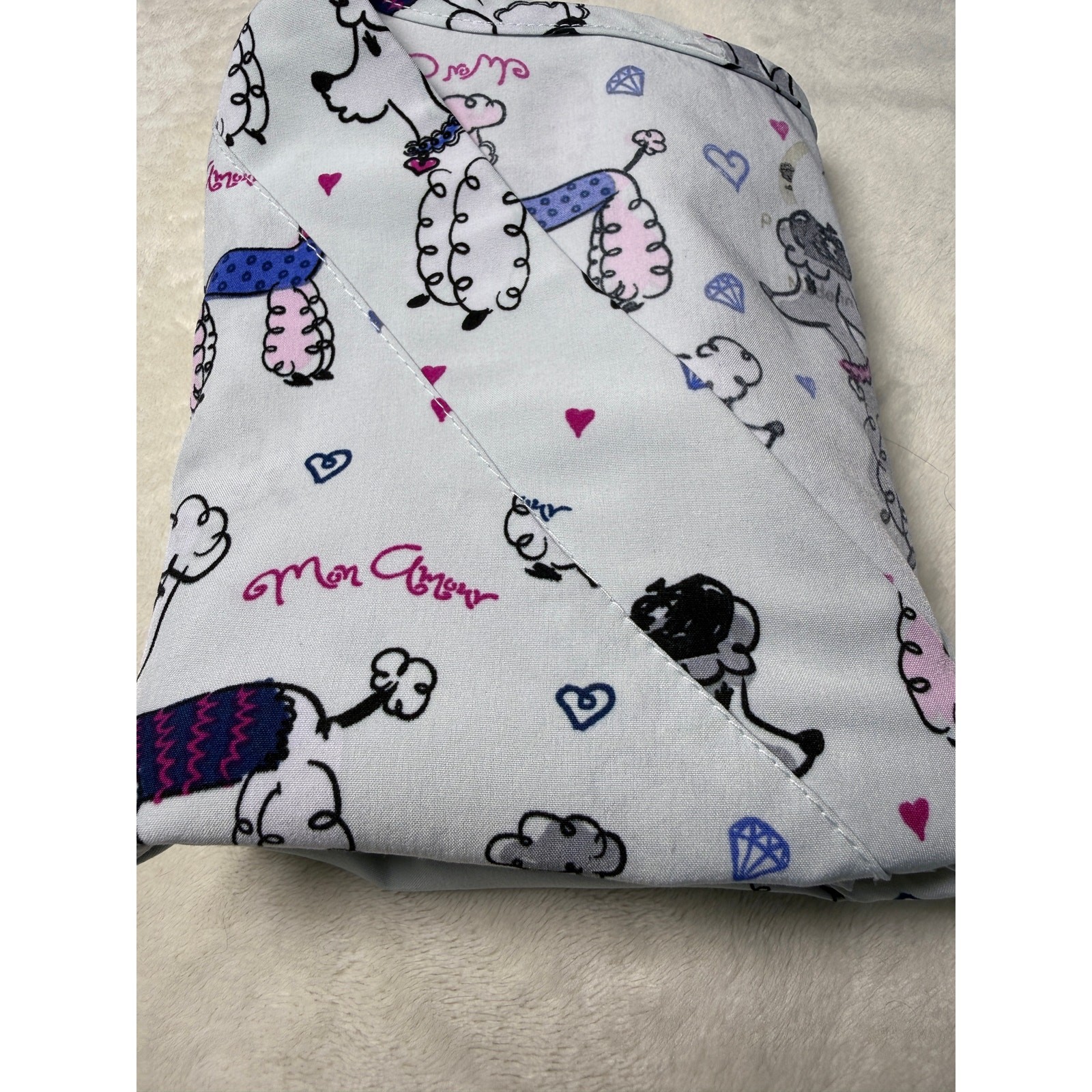 GT Performance Scrub Top Womens Size S/M Poodles