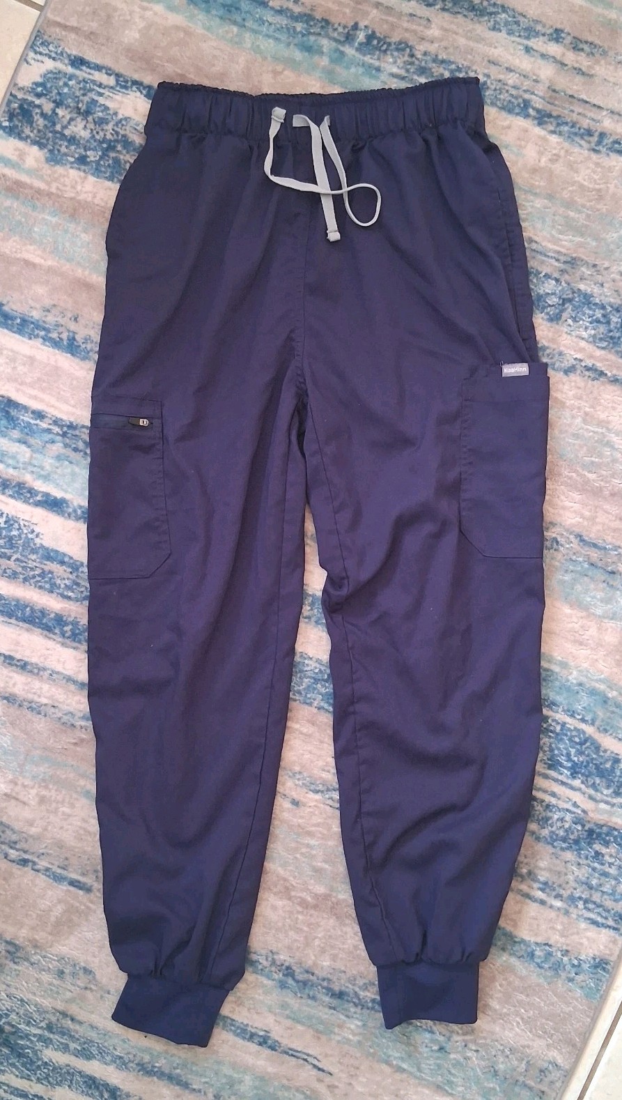 NiaaHinn Scrubs Jogger Pants Women Navy Blue Size Medium Pockets