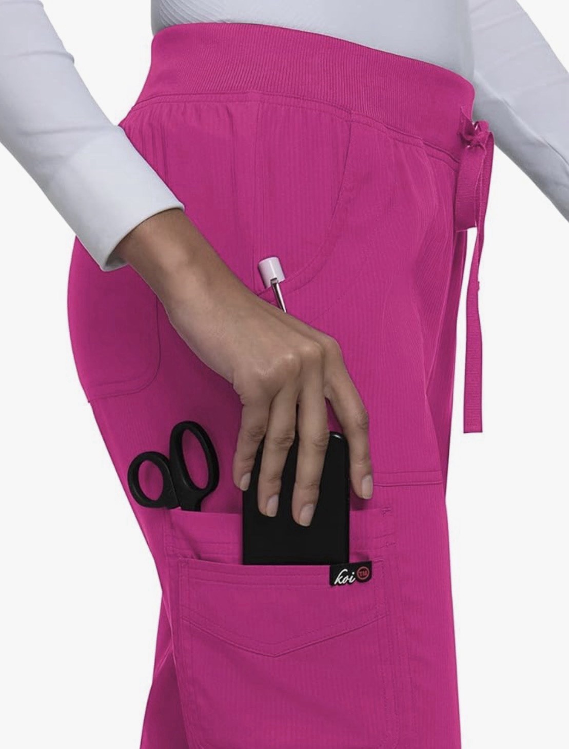KOI Lite Stretch 750 Women’s Fierce Jogger Scrub Azalea Pink Size XL-Tall