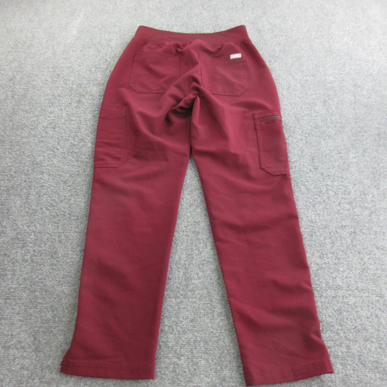 Figs Scrub Pants Womens Small Red Technical Straight Drawstring Pockets Medical
