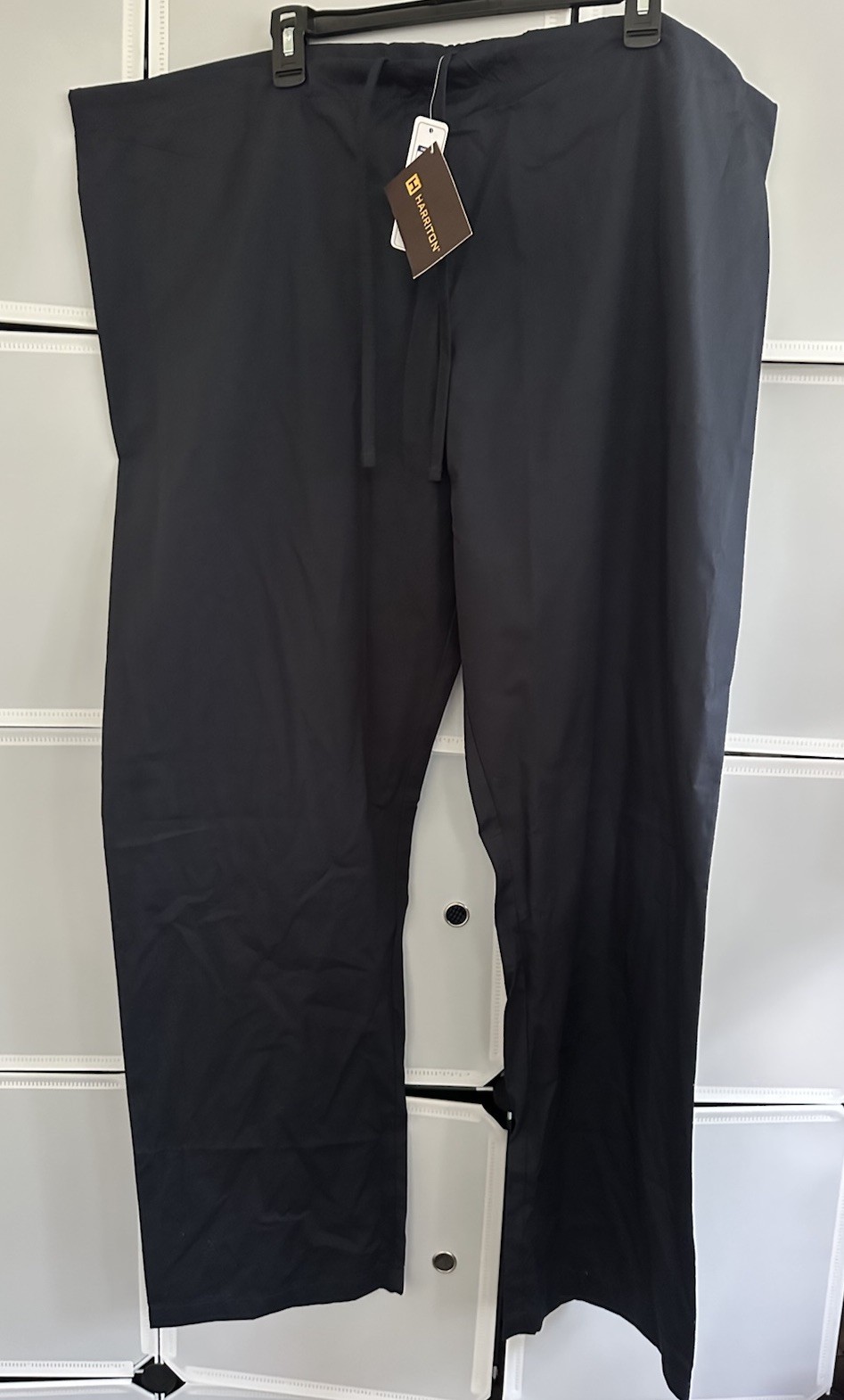 Brand New Harriton Navy Blue Scrub Pants Lot of 2 Pairs Size XL NWT