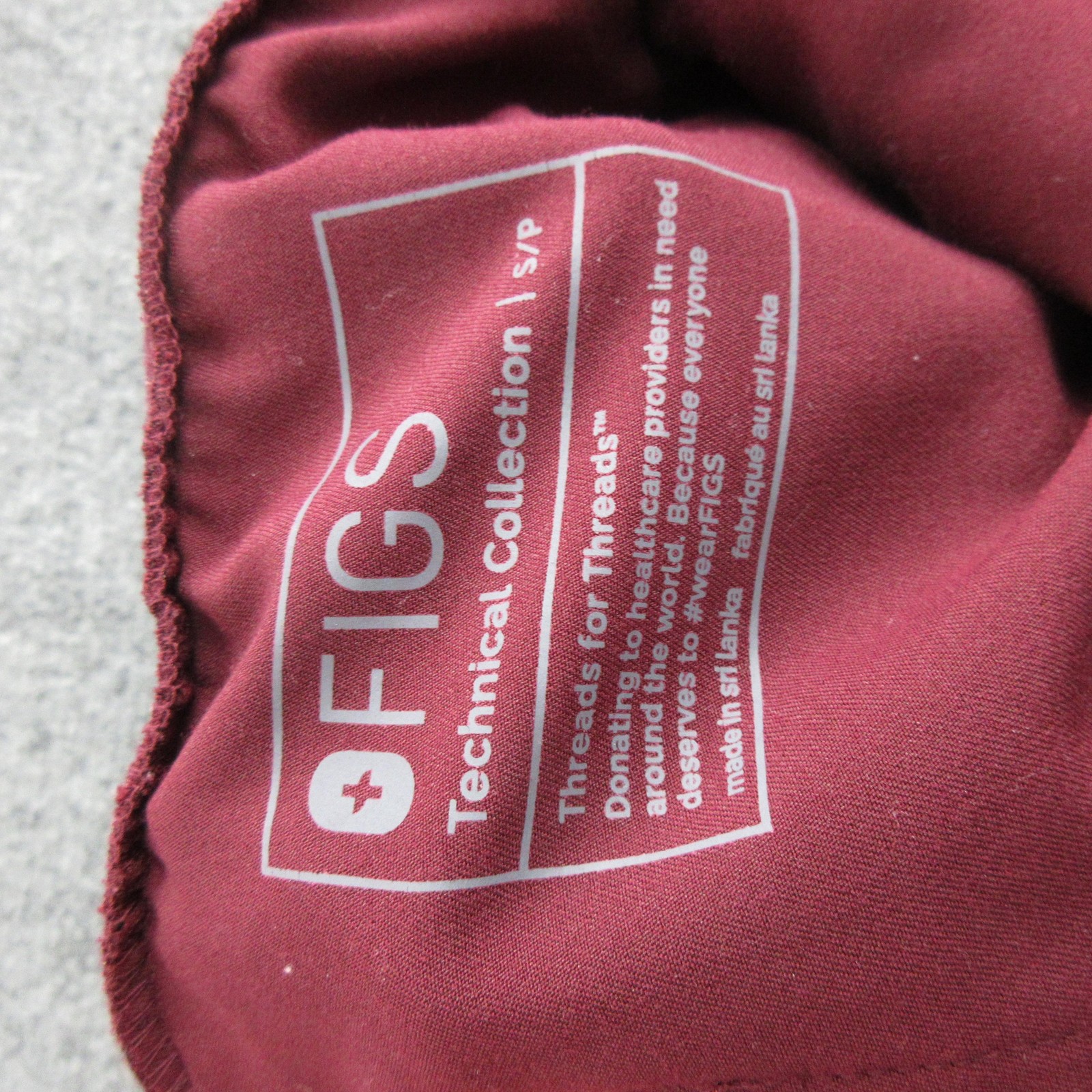 Figs Scrub Pants Womens Small Red Technical Straight Drawstring Pockets Medical