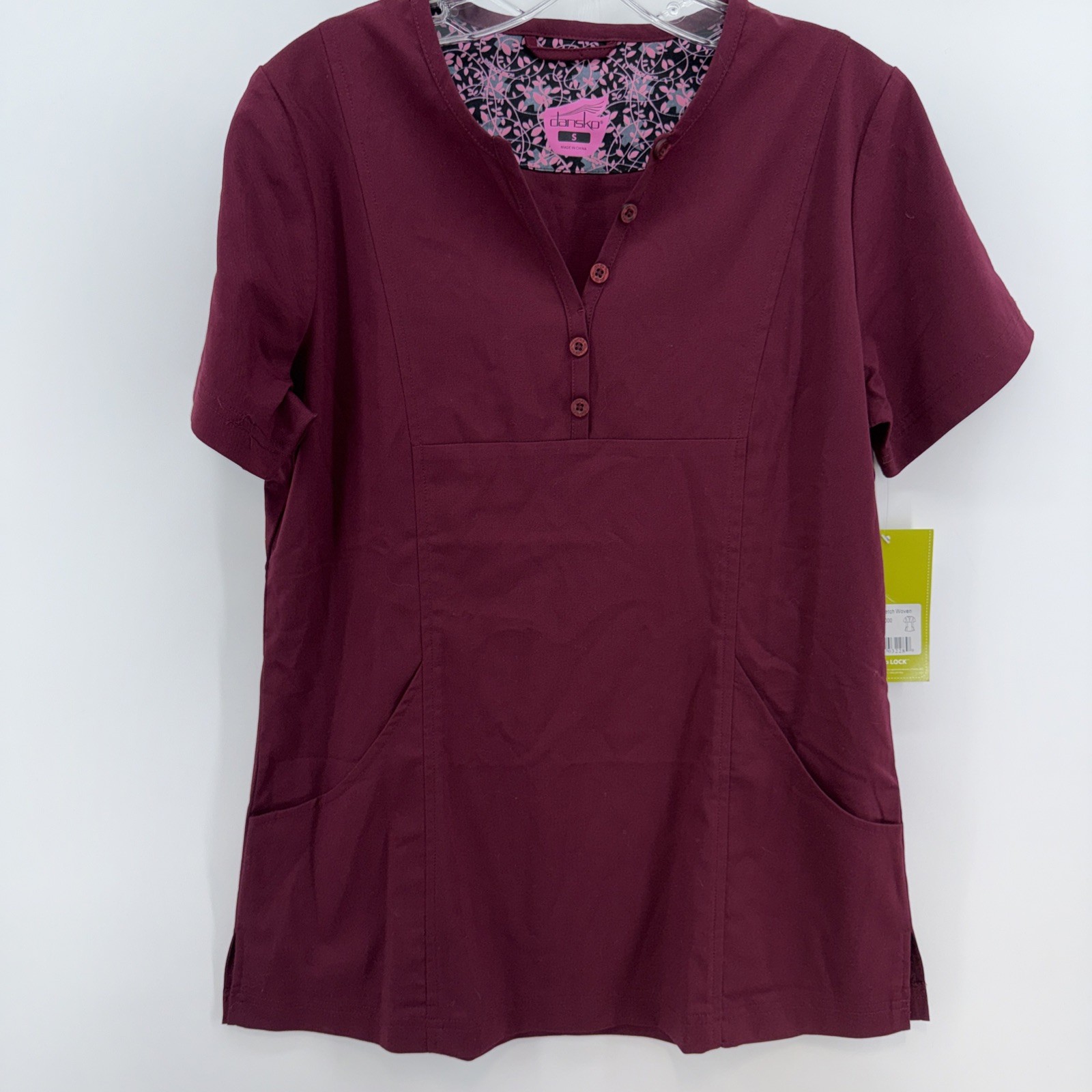 DANSKO WOMENS GILDA NEW SCRUBS TOP SZ S