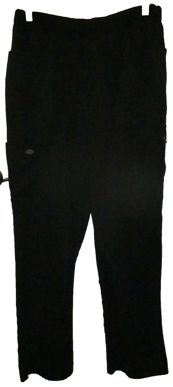 DICKIES Scrub Pants Size M Black Elastic Drawstring Waist Straight Leg