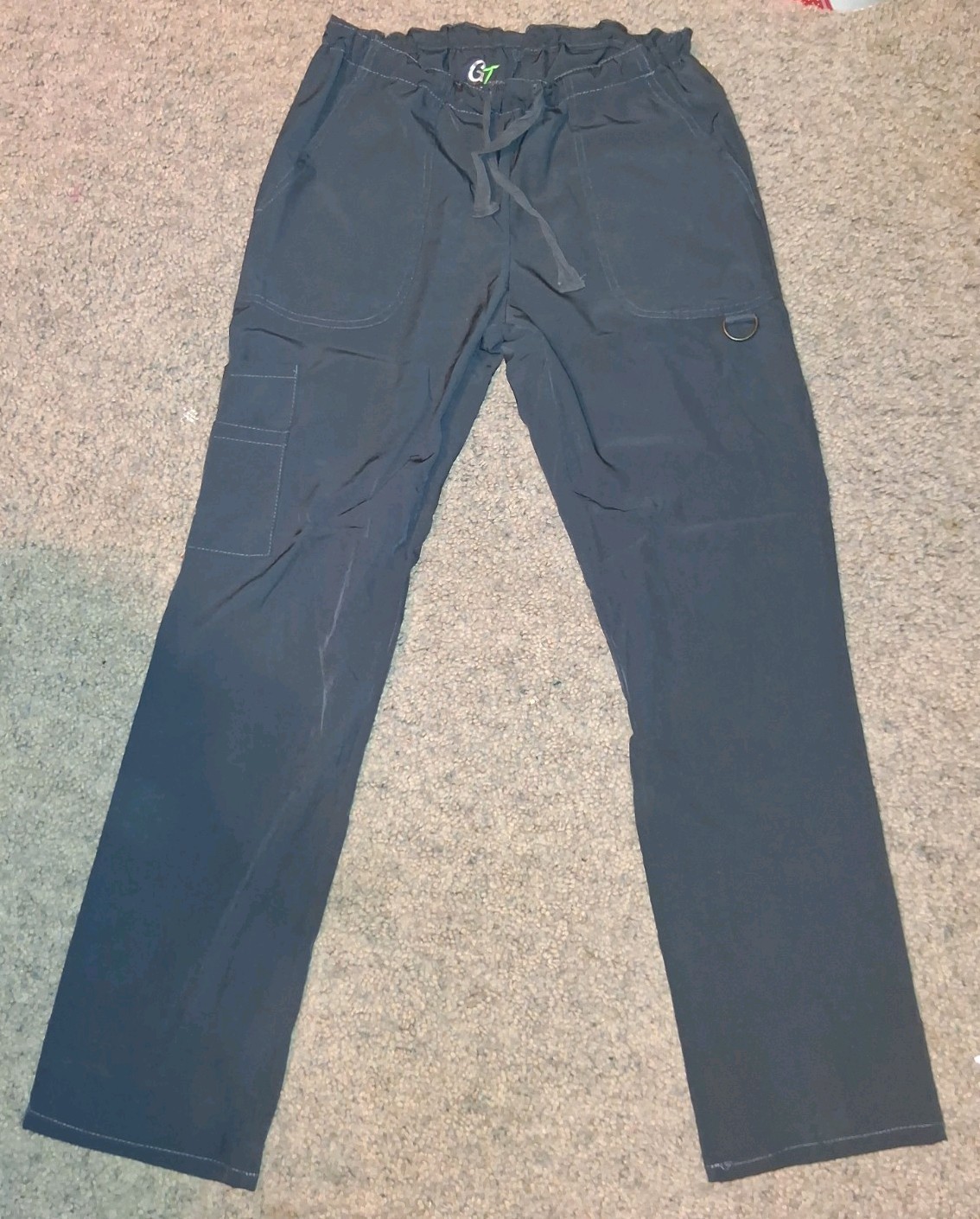 GT Performance Scrub Pants Bottoms Women small gray Elastic Waist used