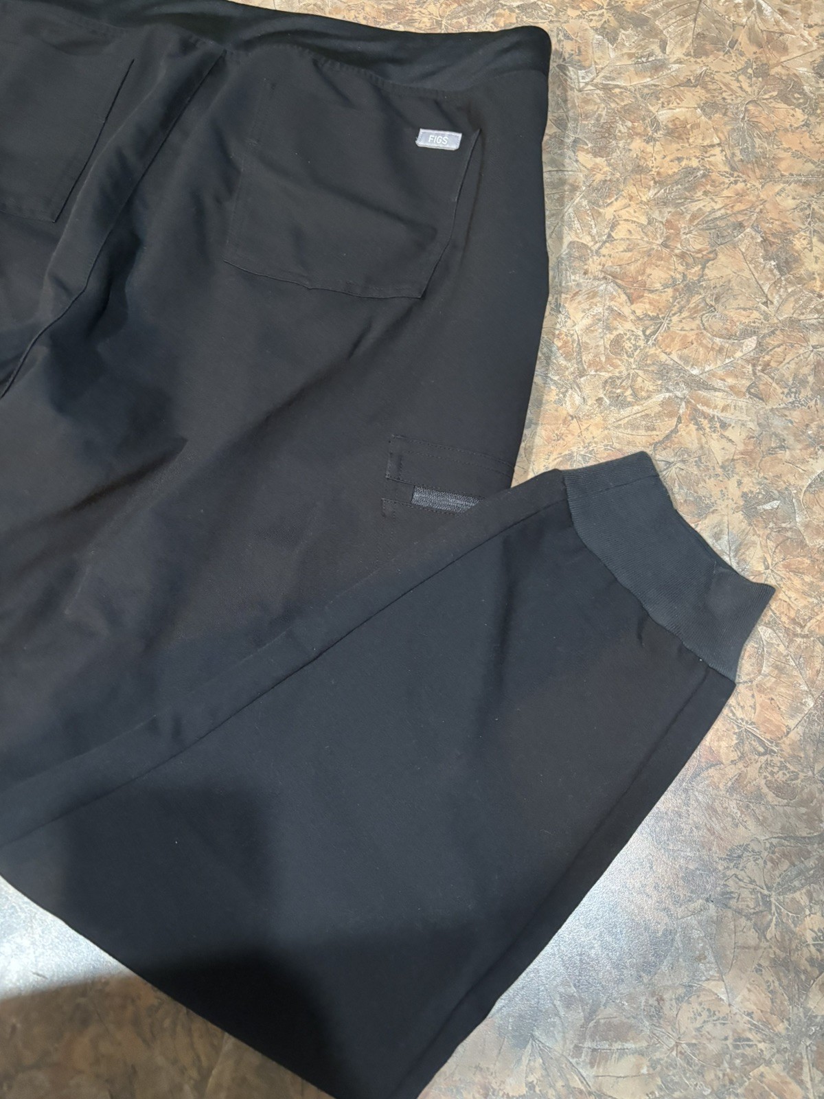 FIGS Technical Collection Zamora Jogger Scrub Pant Black Women’s XL