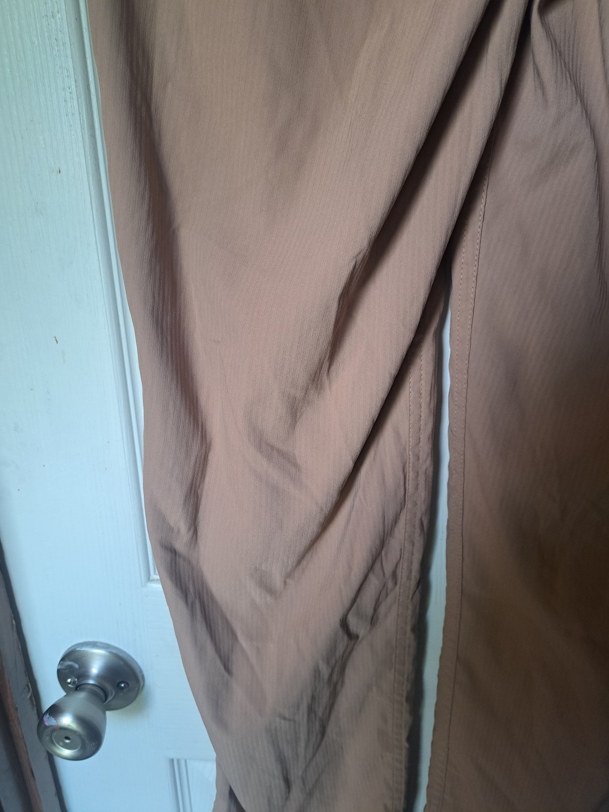 Koi Lite Women’s Khaki Scrubs Cargo Jogger Pants Drawstring Ankle Size M #15